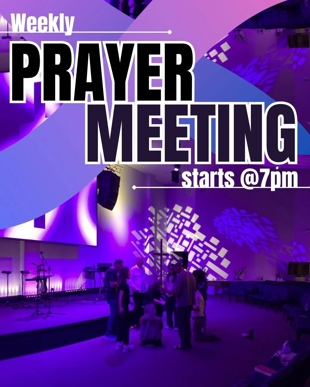 "Rejoice in hope, be patient in tribulation, be constant in prayer." - Romans 12:12

Every Friday night we will be gathering to pray for our church. Come and Join us.

All are welcomed.