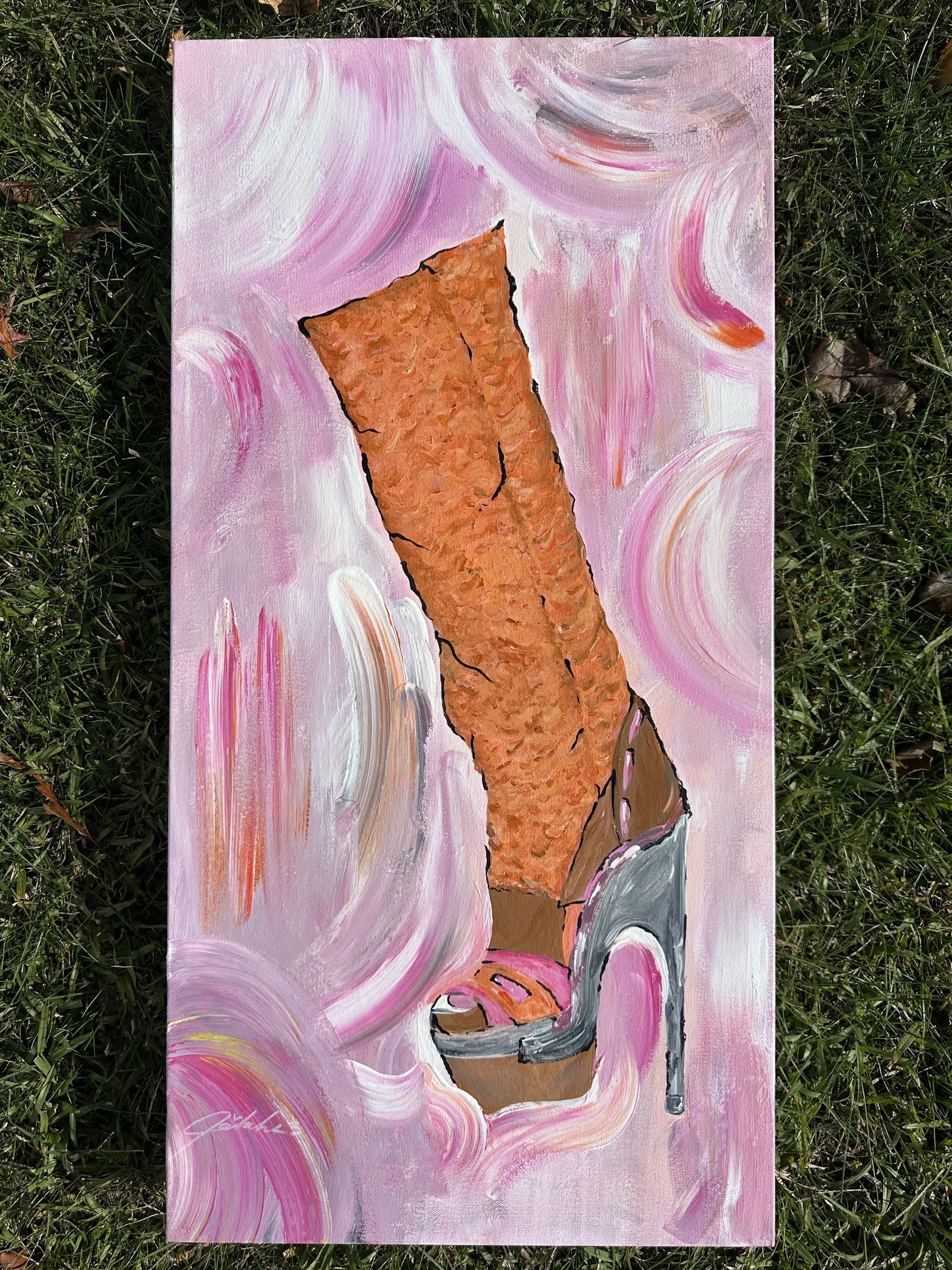 “2010 Versace Triple Platform Python Boots“
Acrylic Paint
Fall '25