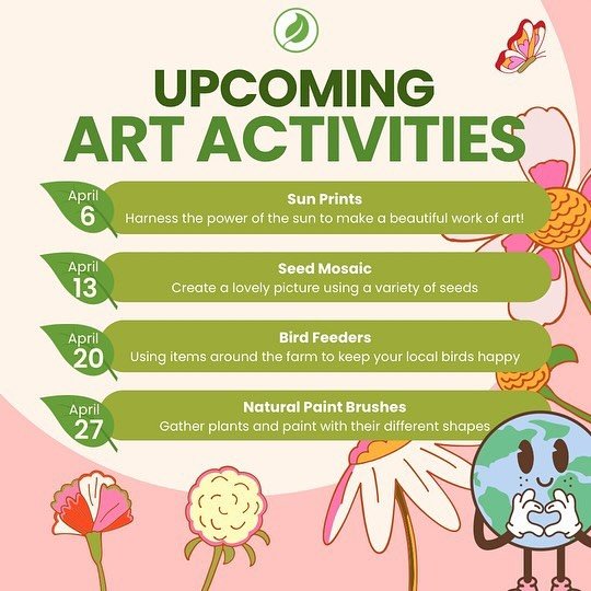 Join us in celebrating Earth Day every Saturday in April (10-11:30 am) with fun art activities at the farm! Come for the volunteer day and stop by our outdoor classroom to make a masterpiece 🎨🌱 no sign up required! 

#sanjoseactivities #bayarea #ar