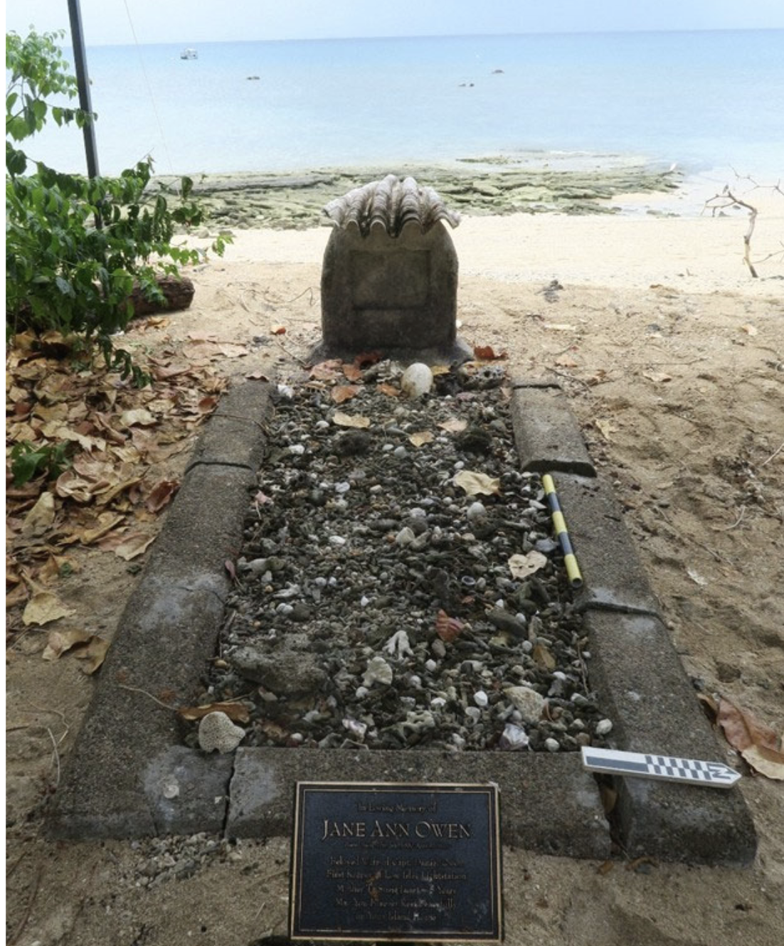 jane owens original grave site on low isles