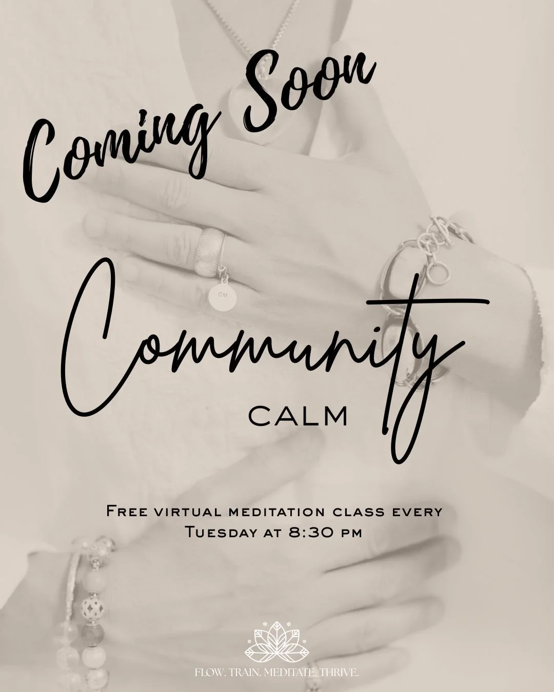 ✨ Coming Soon: Community Calm ✨

Life feels heavier during uncertain times. Thrive is here to help you find your balance. 

Starting Tuesday, 11/18, join us for a free 30-minute guided meditation every Tuesday at 8:30 PM.

Take a pause, breathe, and 
