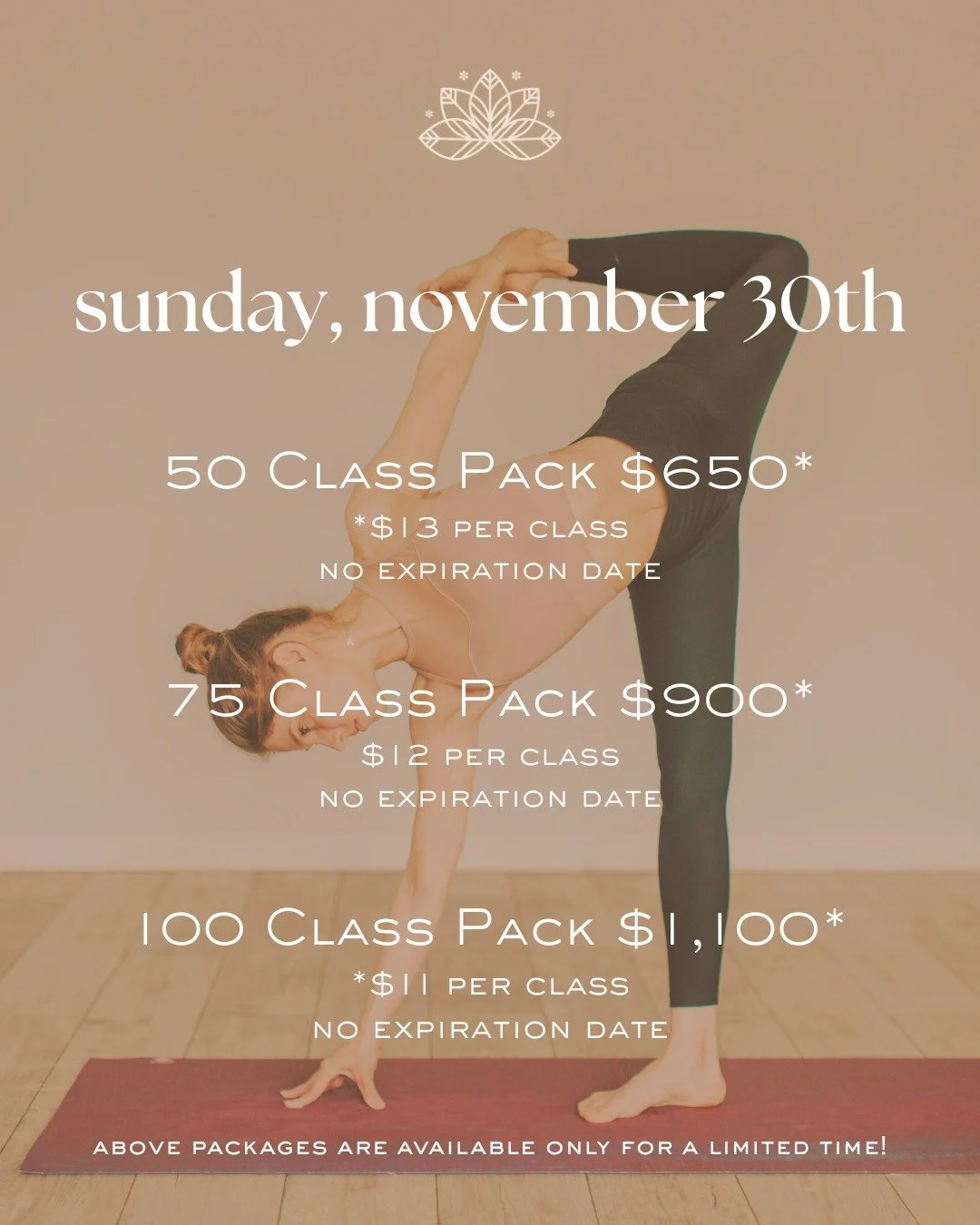 Day 5 of our Thanksgiving Sale is HERE and it&rsquo;s our BIGGEST day yet!

For the first time ever, we&rsquo;re launching Mega Packs - our largest, most flexible class packs with the biggest savings we&rsquo;ve ever offered.

&bull; 50-Class Package