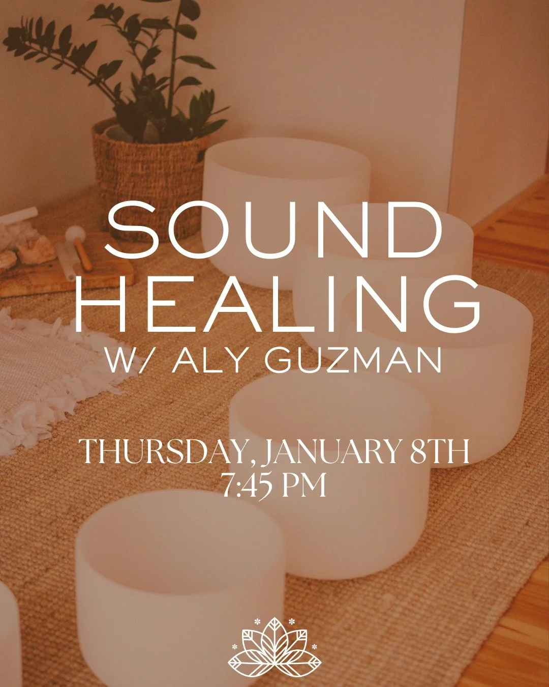 ✨ Sound Healing with Aly ✨

Join us for an evening of deep relaxation and energetic renewal. 

Allow soothing sounds calm your nervous system, release tension, and restore balance - mind, body, and soul. 

Thursday, January 8th | 7:45 PM | $35 

Spac