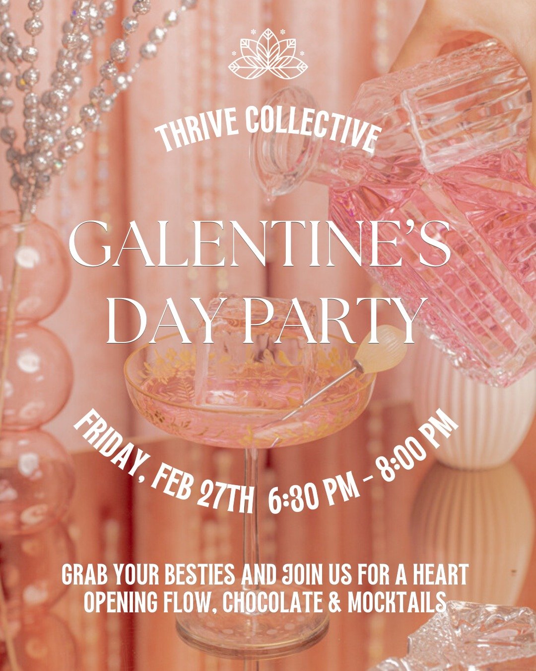 Galentine&rsquo;s Yoga + Mocktail Night tomorrow!

Grab your bestie and join us for a feel-good Galentine&rsquo;s celebration on the mat! 

We'll start with a heart-opening flow is designed to help you move, breathe, and open up - physically and ener