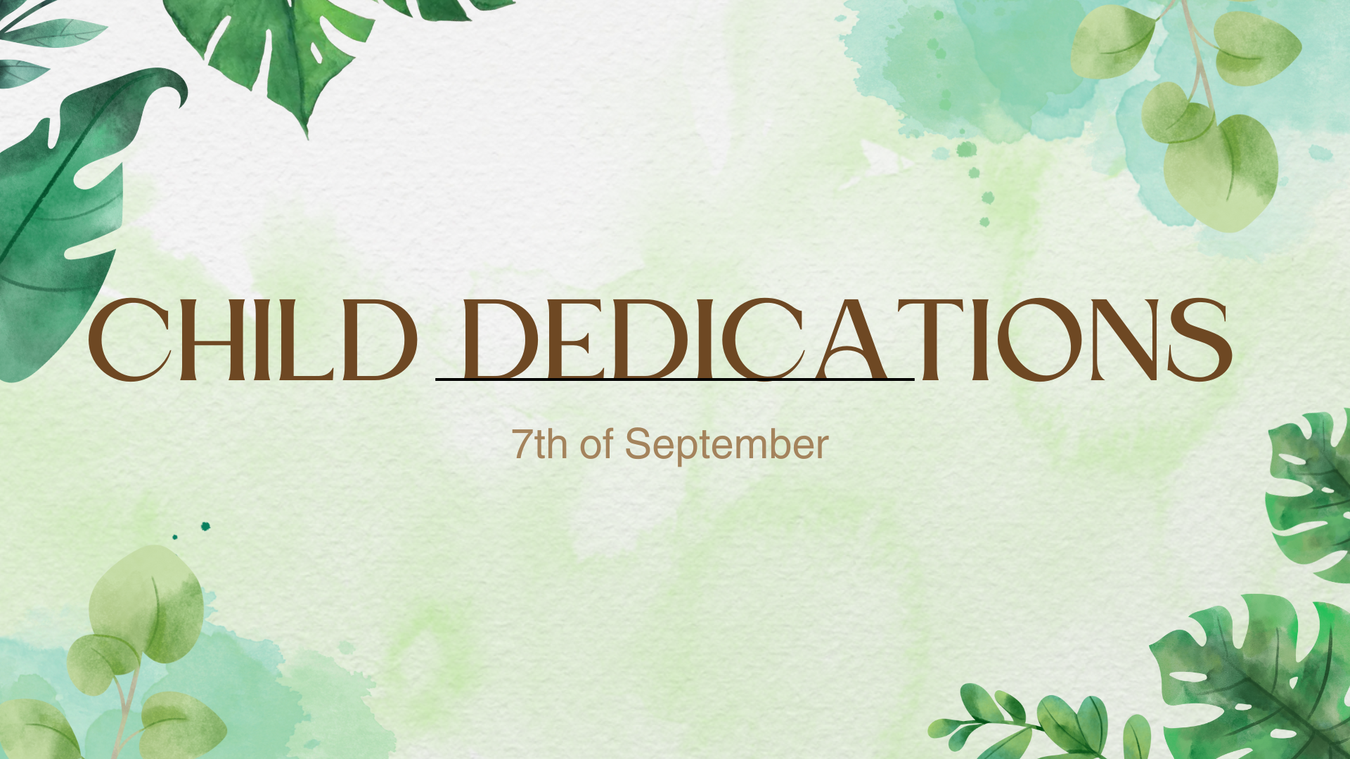 Child Dedications