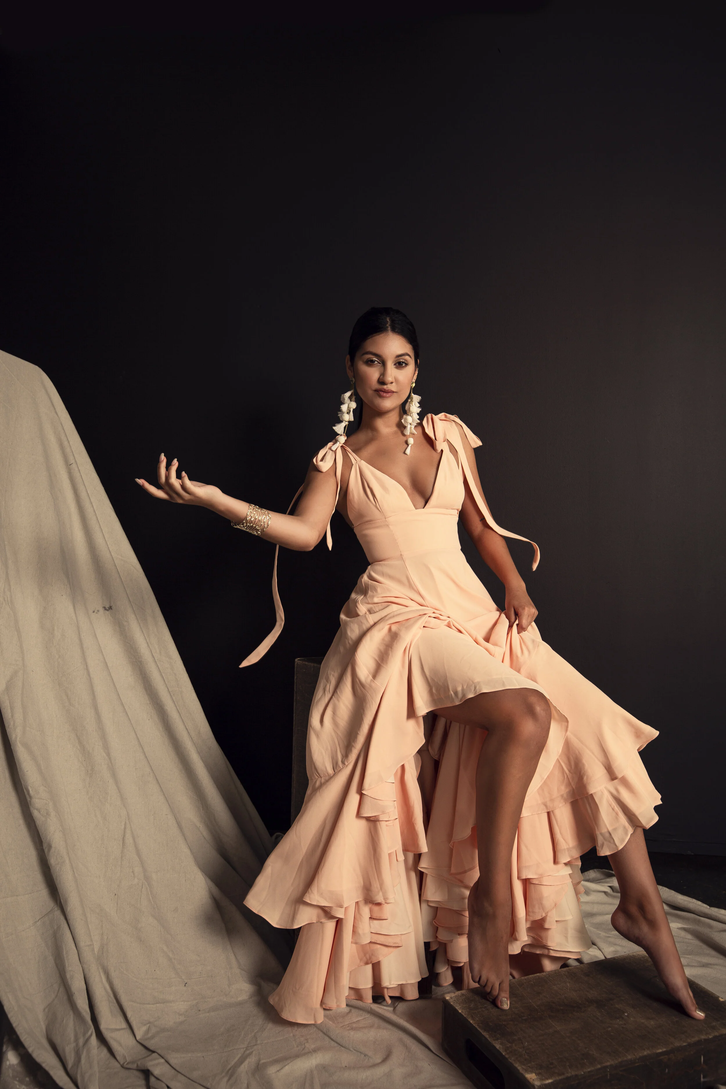 Singer Rudi for editorial styled by Haili Pue 