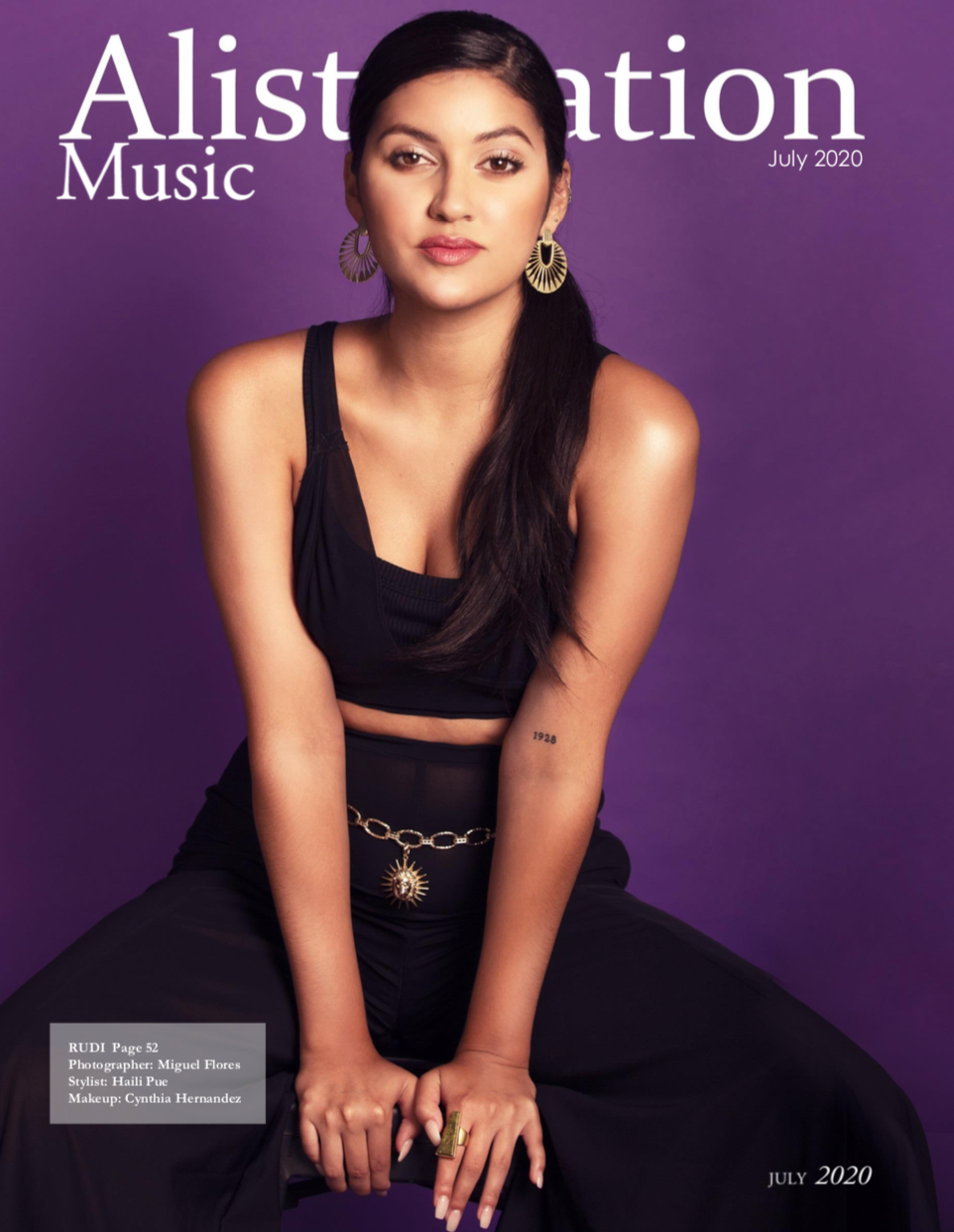 Singer Rudi styled for editorial by Haili Pue 