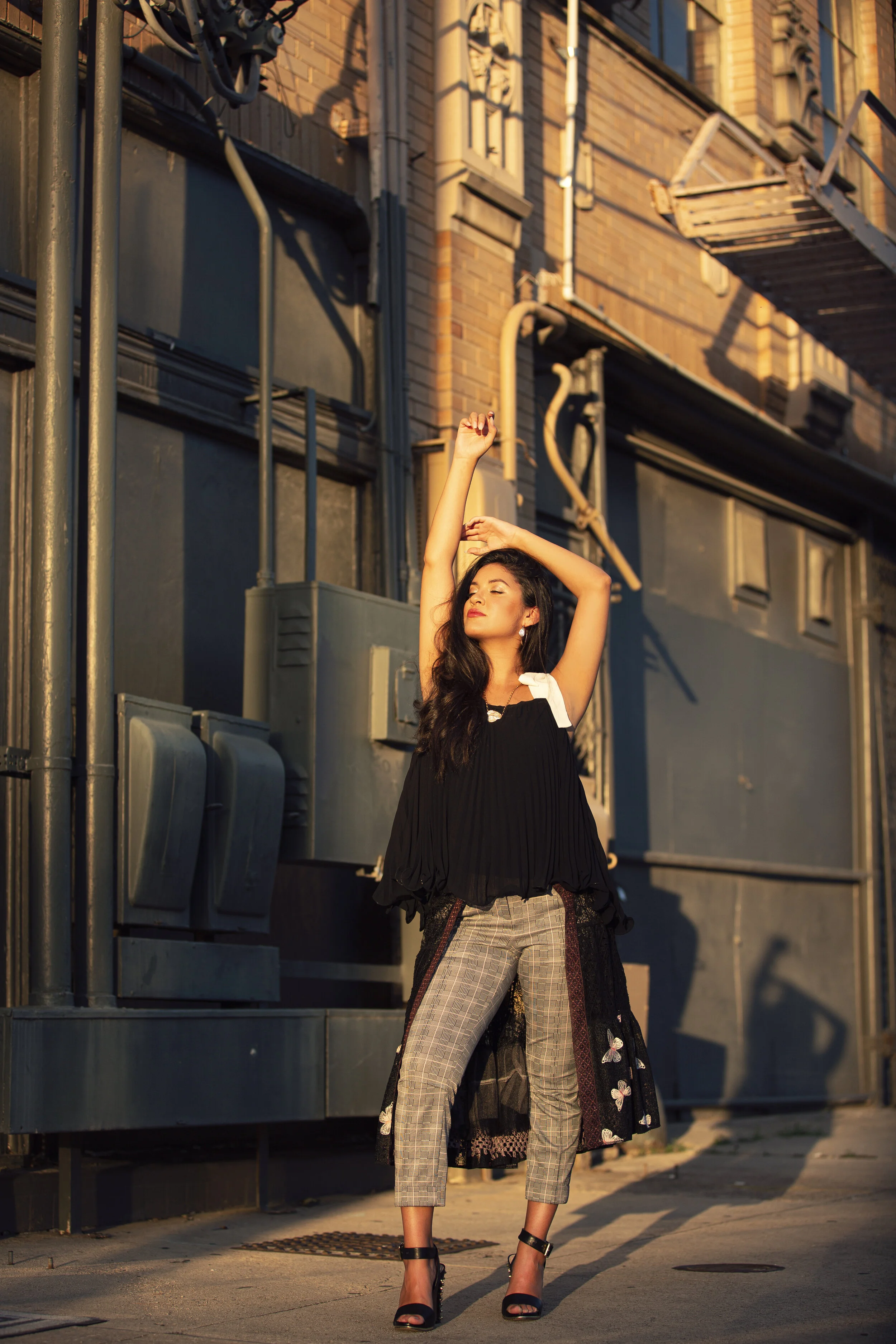 Singer Rudi styled for editorial by Haili Pue 