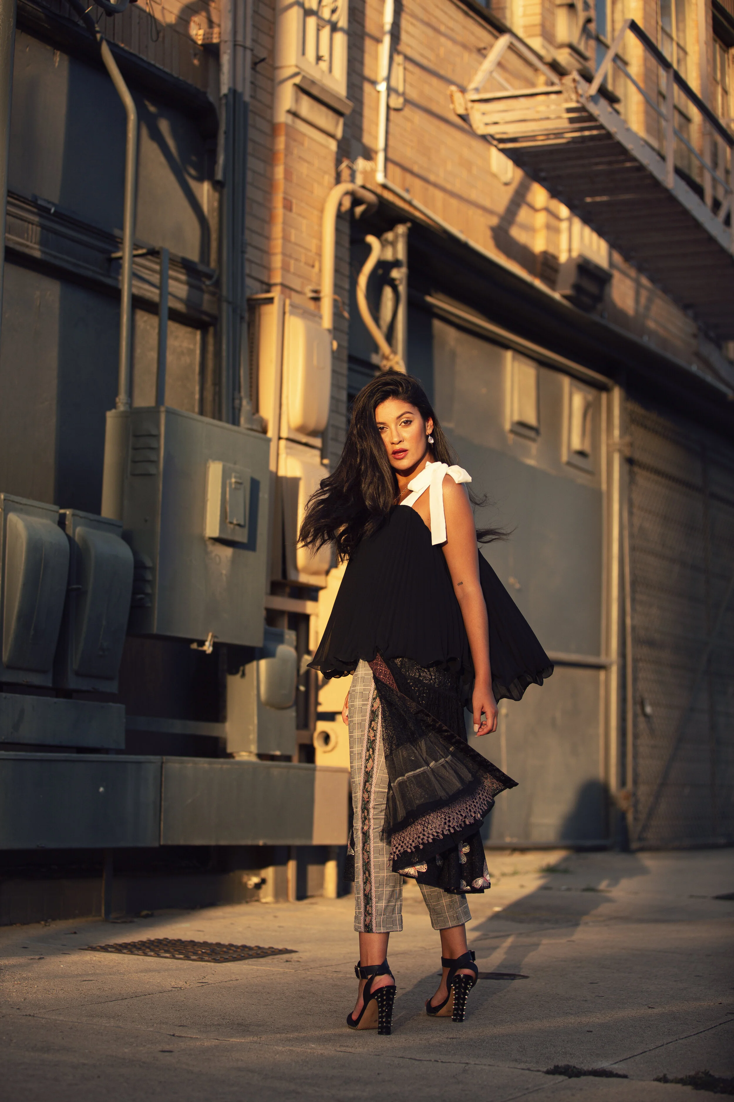 Singer Rudi styled for editorial by Haili Pue 