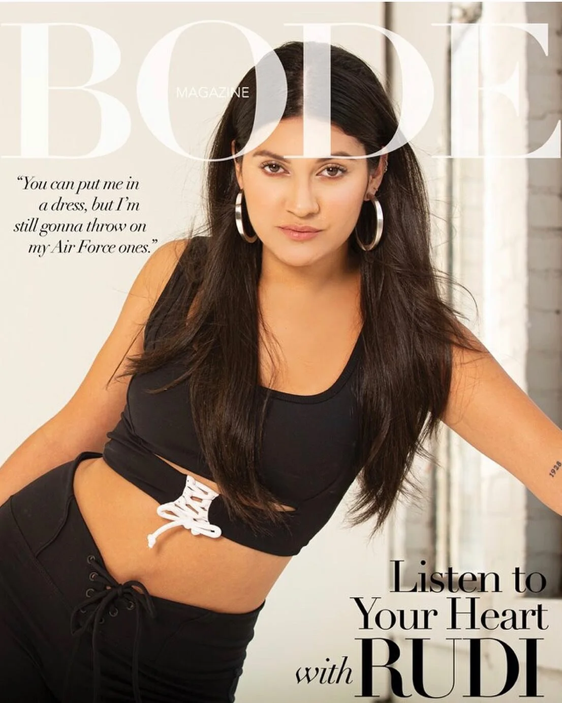 Singer Rudi styled for the cover feature of Bode Magazine by Haili Pue 