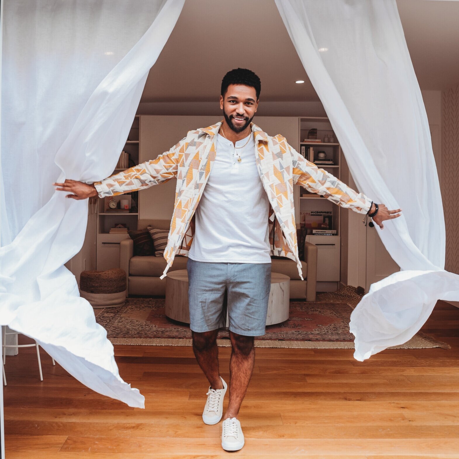 Anthony Hill, Dr. Winston Ndugu from Grey's Anatomy styled for issue 10 of Rival Magazine, styled by Haili Pue