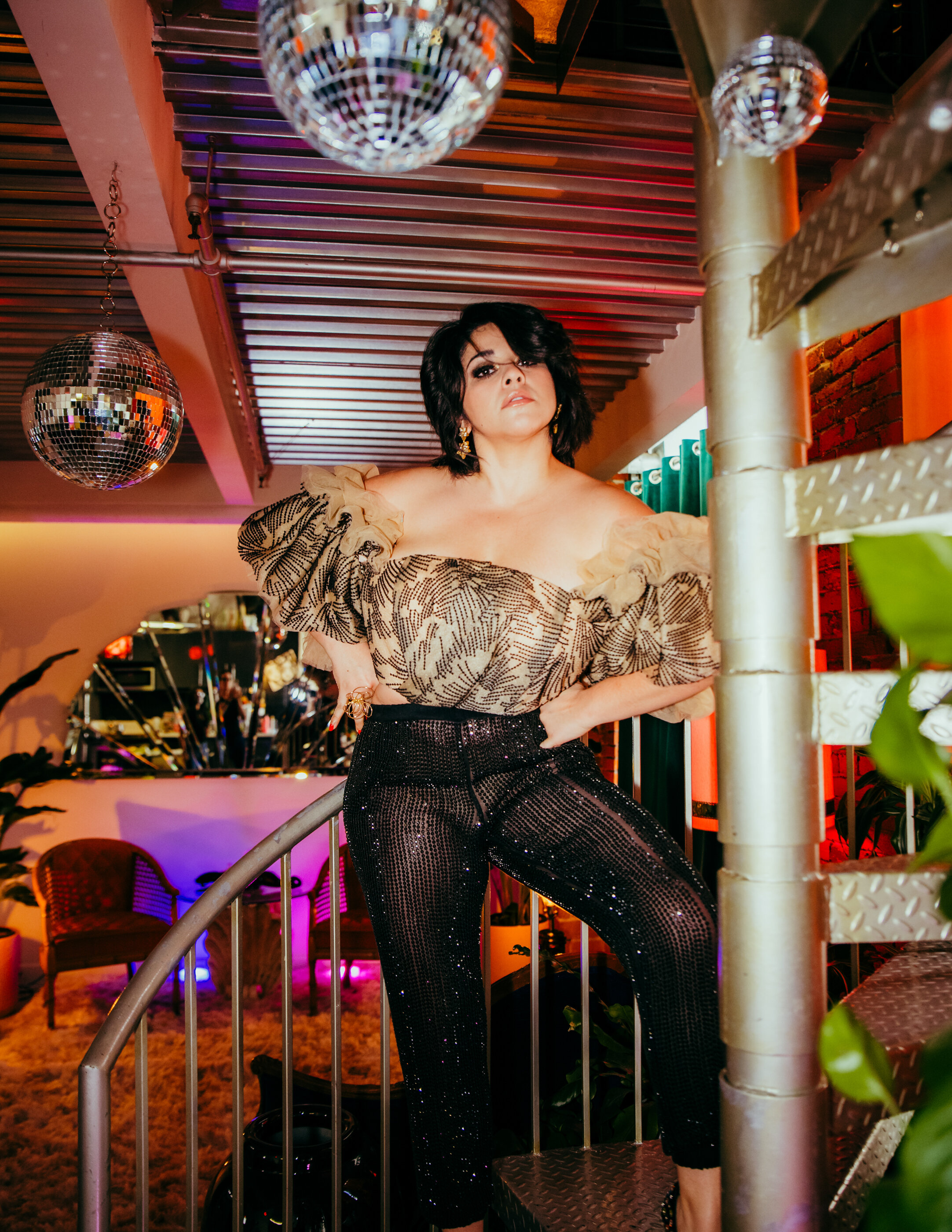 Noemi Gonzalez, starring as Suzette Quintanilla in the Netflix Series Selena styled for editorial in issue 10 of Rival Magazine, styled by Haili Pue 