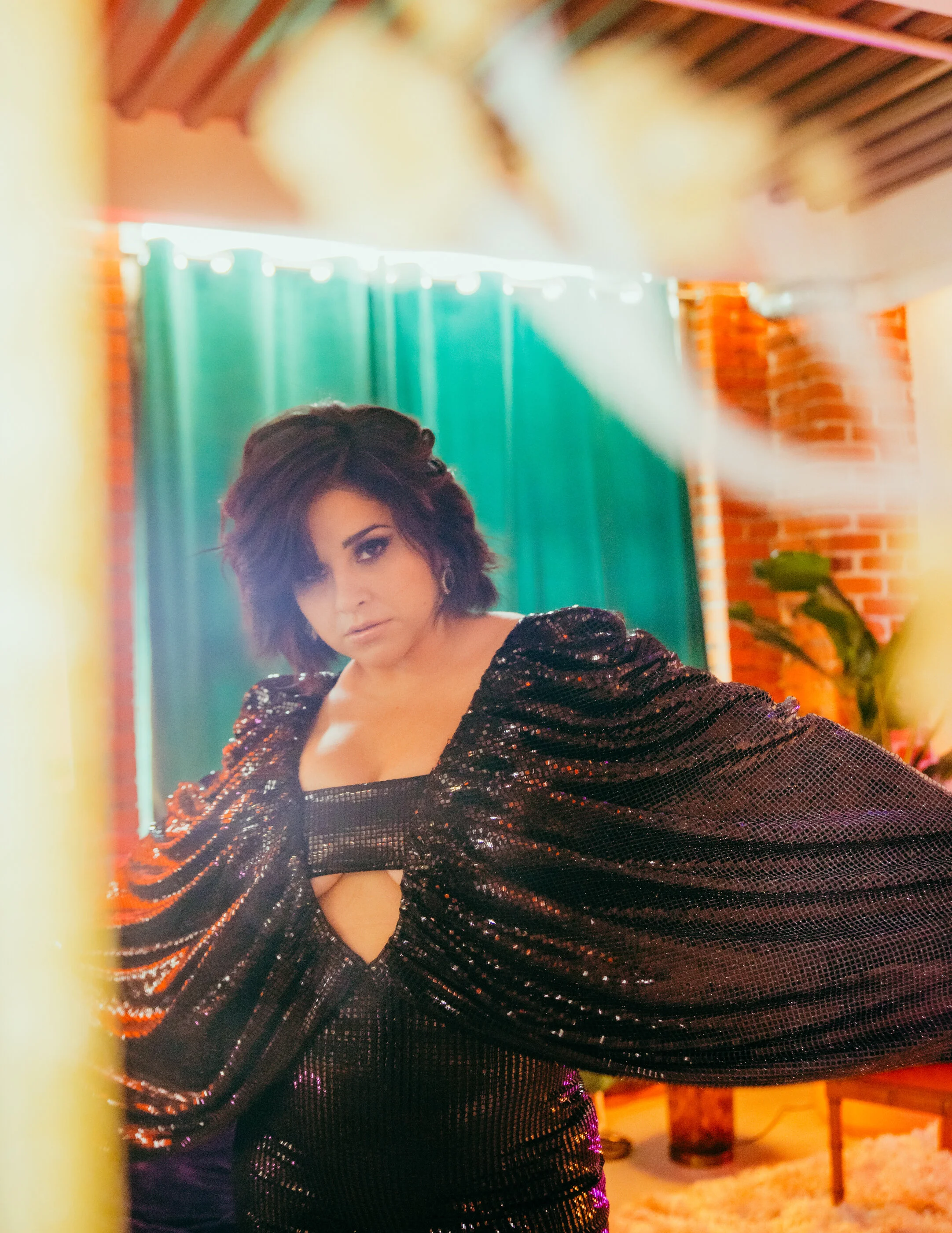 Noemi Gonzalez, starring as Suzette Quintanilla in the Netflix Series Selena styled for editorial in issue 10 of Rival Magazine, styled by Haili Pue 