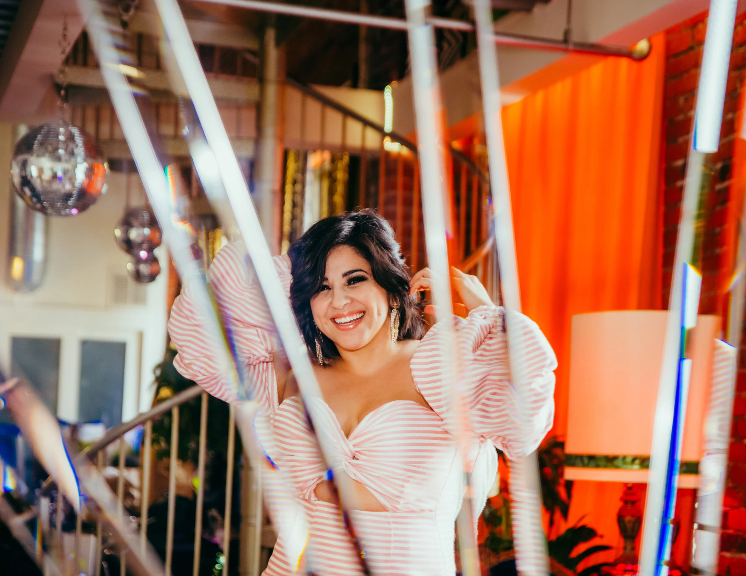 Noemi Gonzalez, starring as Suzette Quintanilla in the Netflix Series Selena styled for editorial in issue 10 of Rival Magazine, styled by Haili Pue 