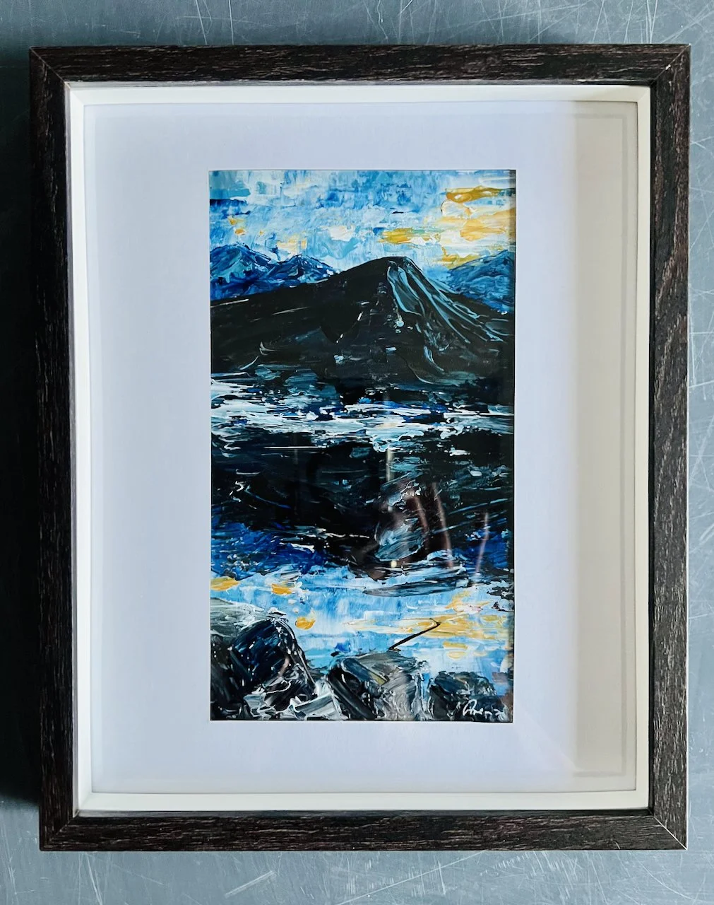 "Mirror Lake", original artwork, framed