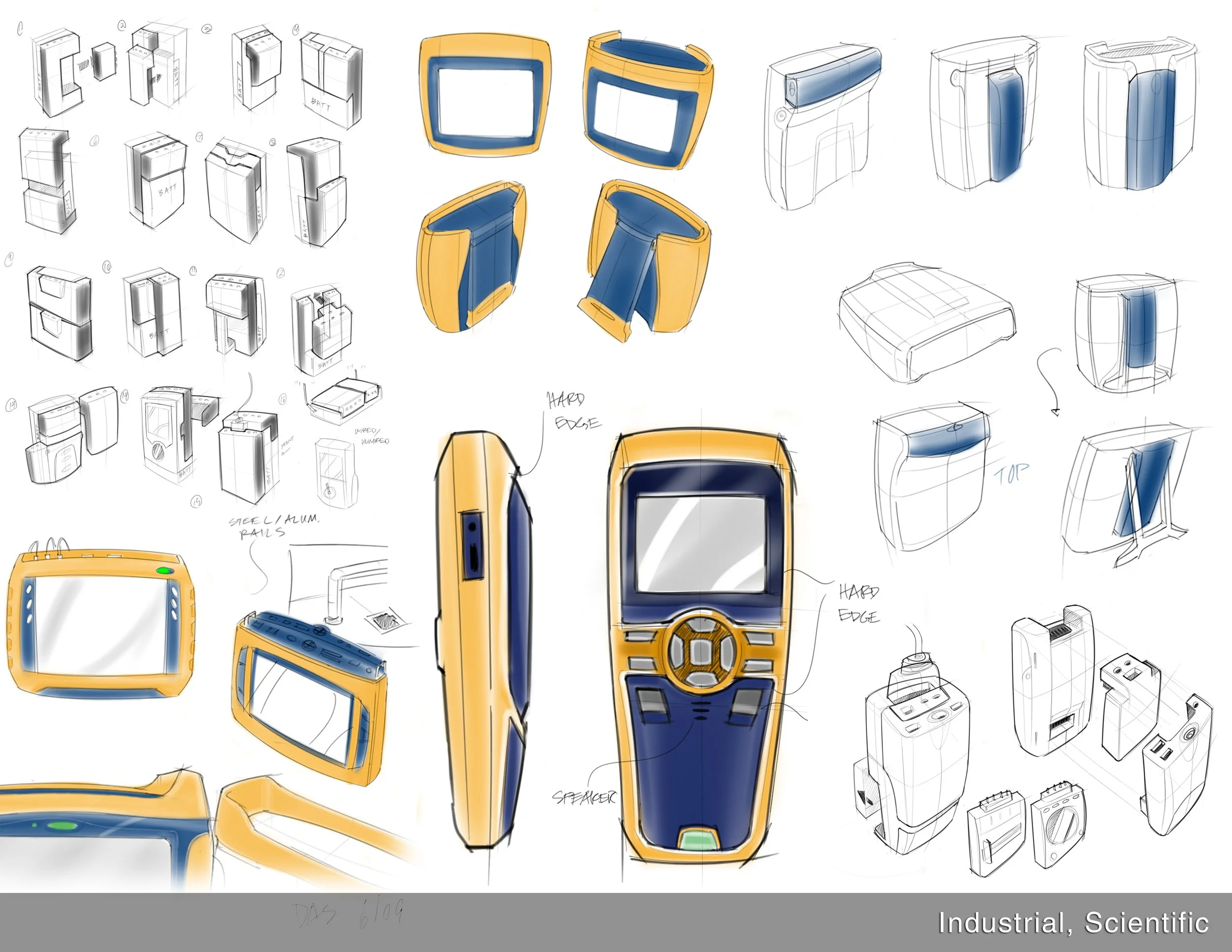 Fluke Networks digital multimeter sketches