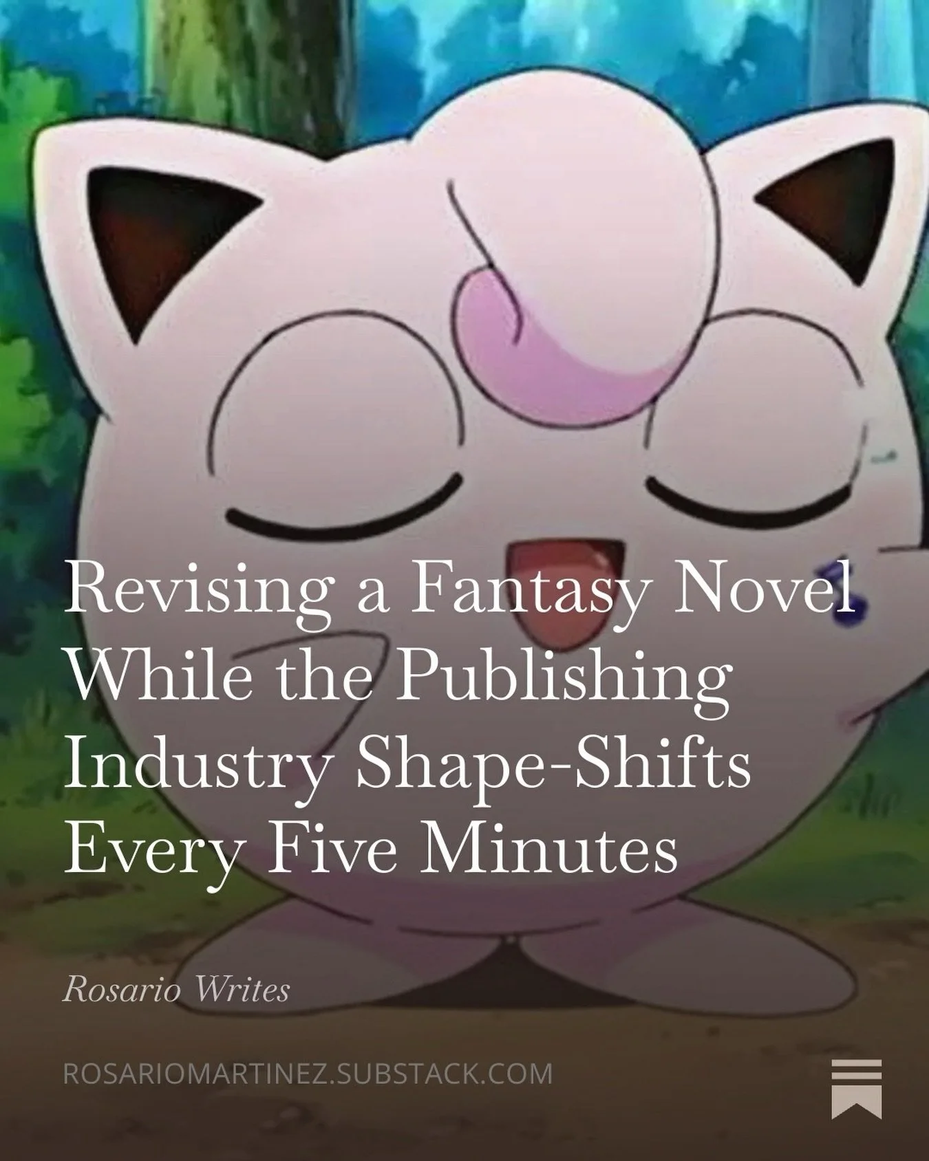 ✨new substack just dropped 💋📚👜

we&rsquo;re talking fantasy revisions, publishing plot twists, finding your people on the internet, and the weird chaos of being a bookish creative trying to make art that actually means something. Very &ldquo;main 
