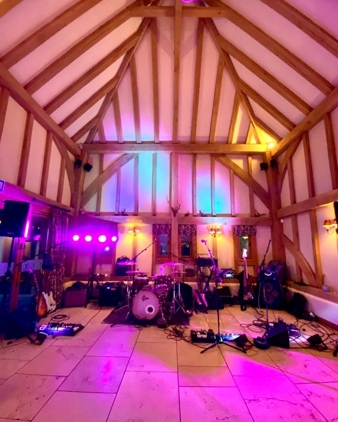 All setup and ready to go for Andi &amp; Clair&rsquo;s wedding tonight! Looking forward to seeing everyone on the dance floor!

#wedding #weddingband #rockit #rockitband
