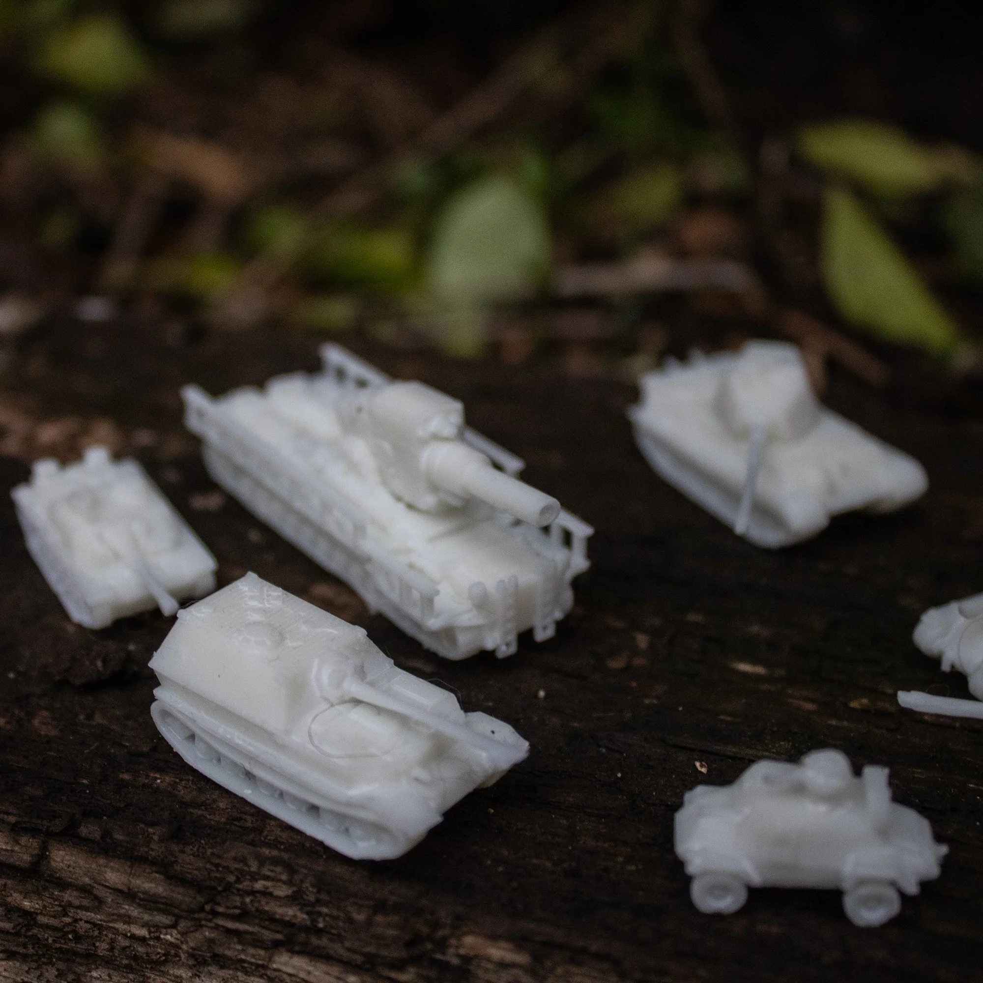 WWII tank models downloaded from thingiverse.