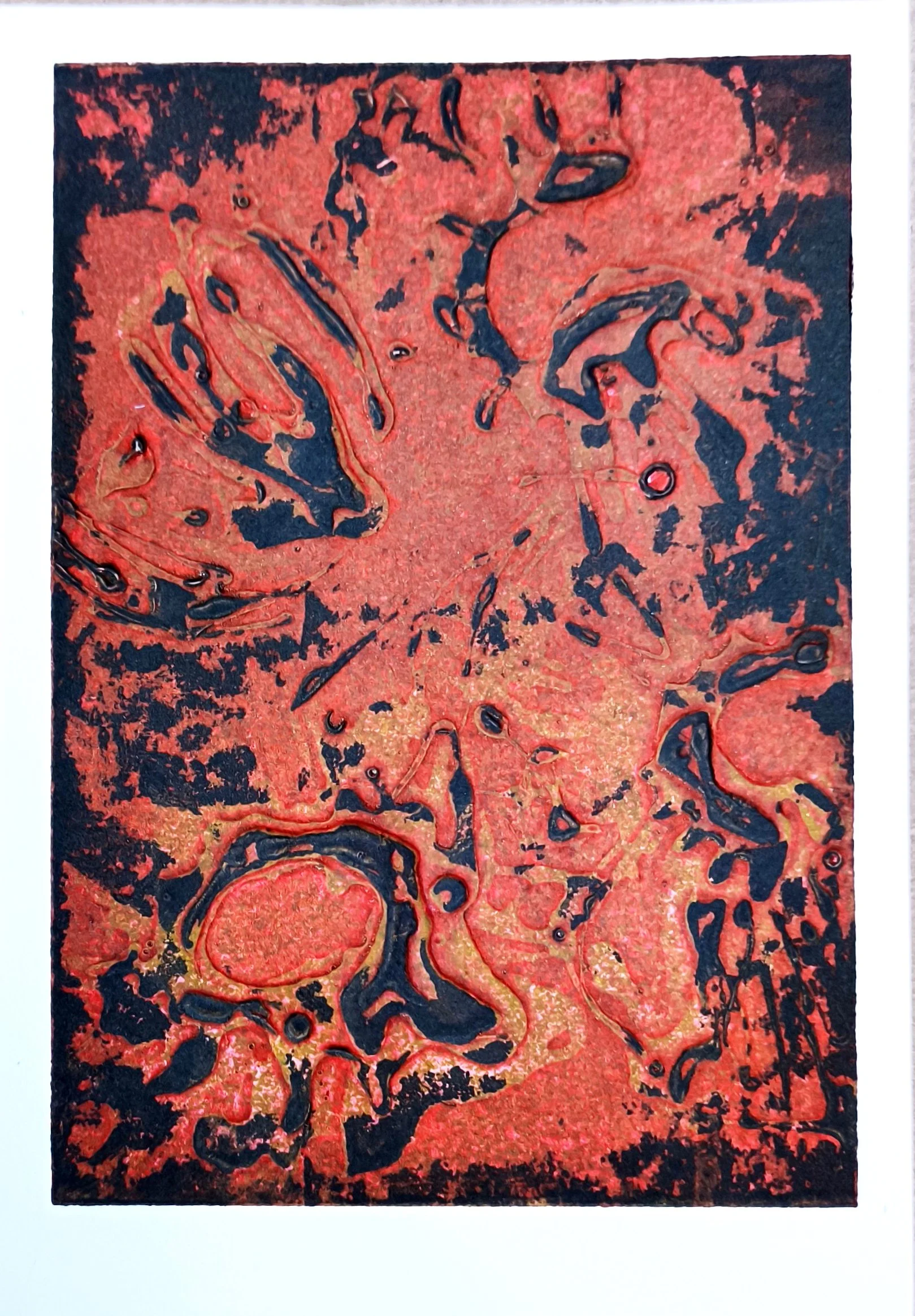 Título: Composición floral
Técnica: Collagraph 
Papel SuperAlfa (20x30cm)
Brenda Novas 2024