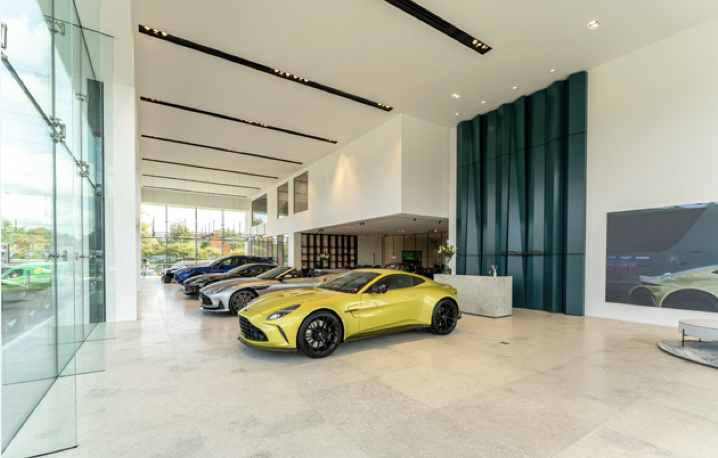 Internal decorations to Aston Martin Solihull 