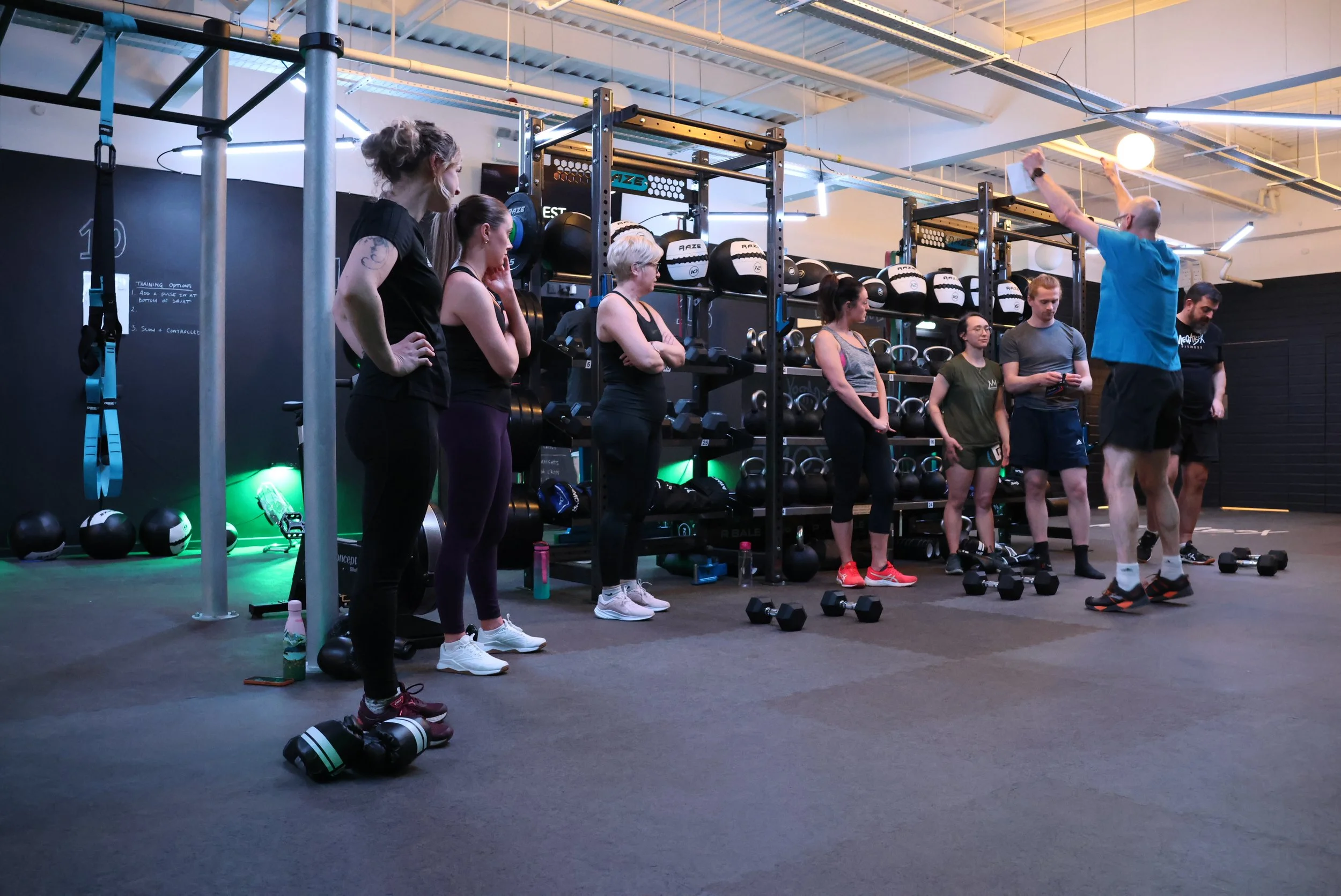 MegaBox members training together