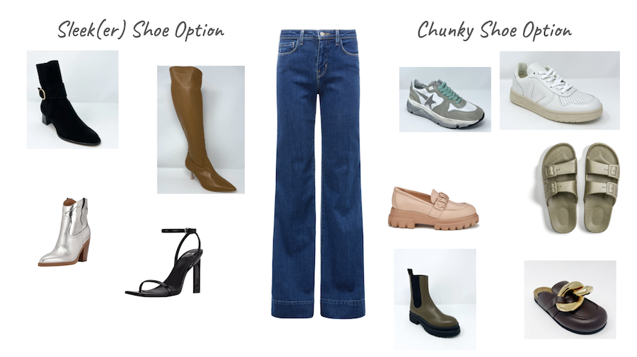 What Shoes To Wear With Wide Leg Jeans — Alexandria Stylebook