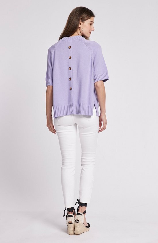 Cashmere Blend Button Back Sweater, $148.00