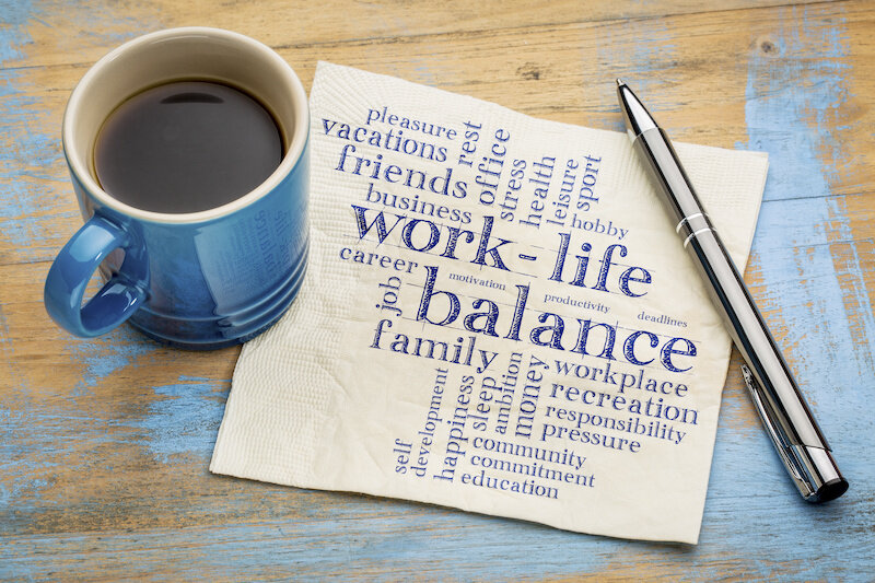 My Top 3 Strategies To Set Up Your Work-Life For Wellness 3 Work-Life Balance Word Cloud.jpeg