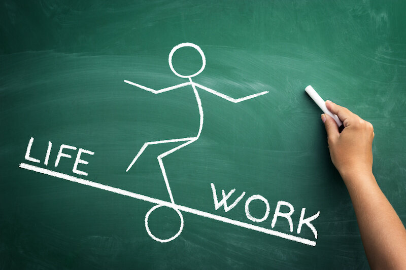 My Top 3 Strategies To Set Up Your Work-Life For Wellness 2 Work Life Balance Seesaw.jpeg