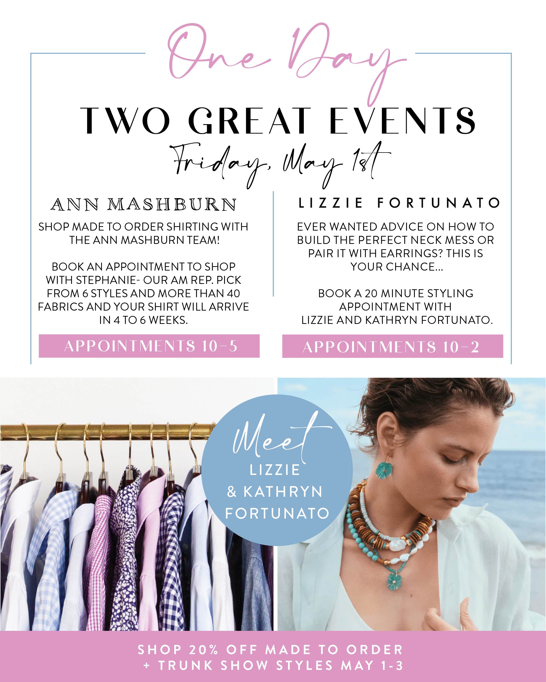 The Ultimate Spring Style Event: Lizzie Fortunato + Ann Mashburn