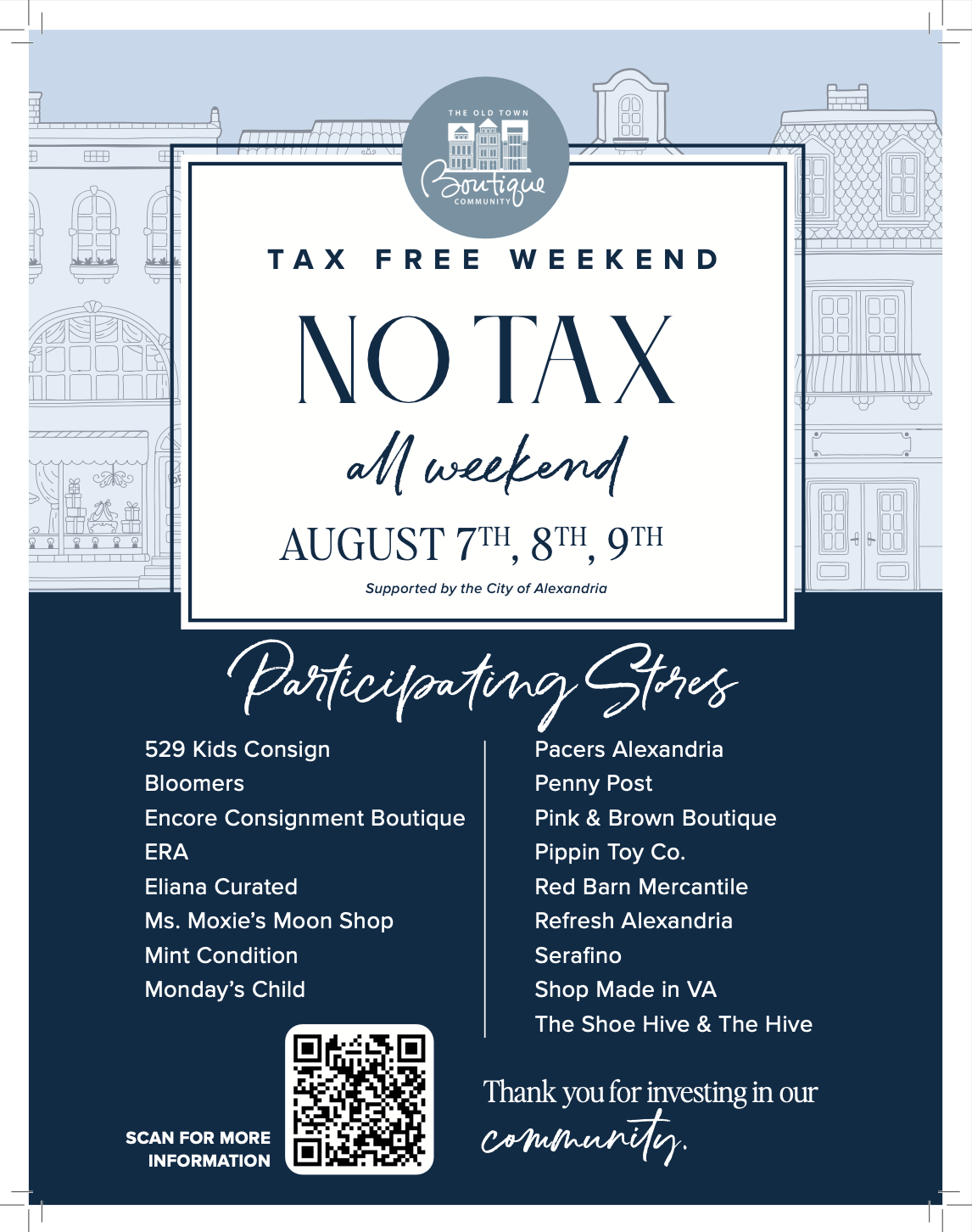 Tax-Free Weekend &amp; Sidewalk Sale Are Here