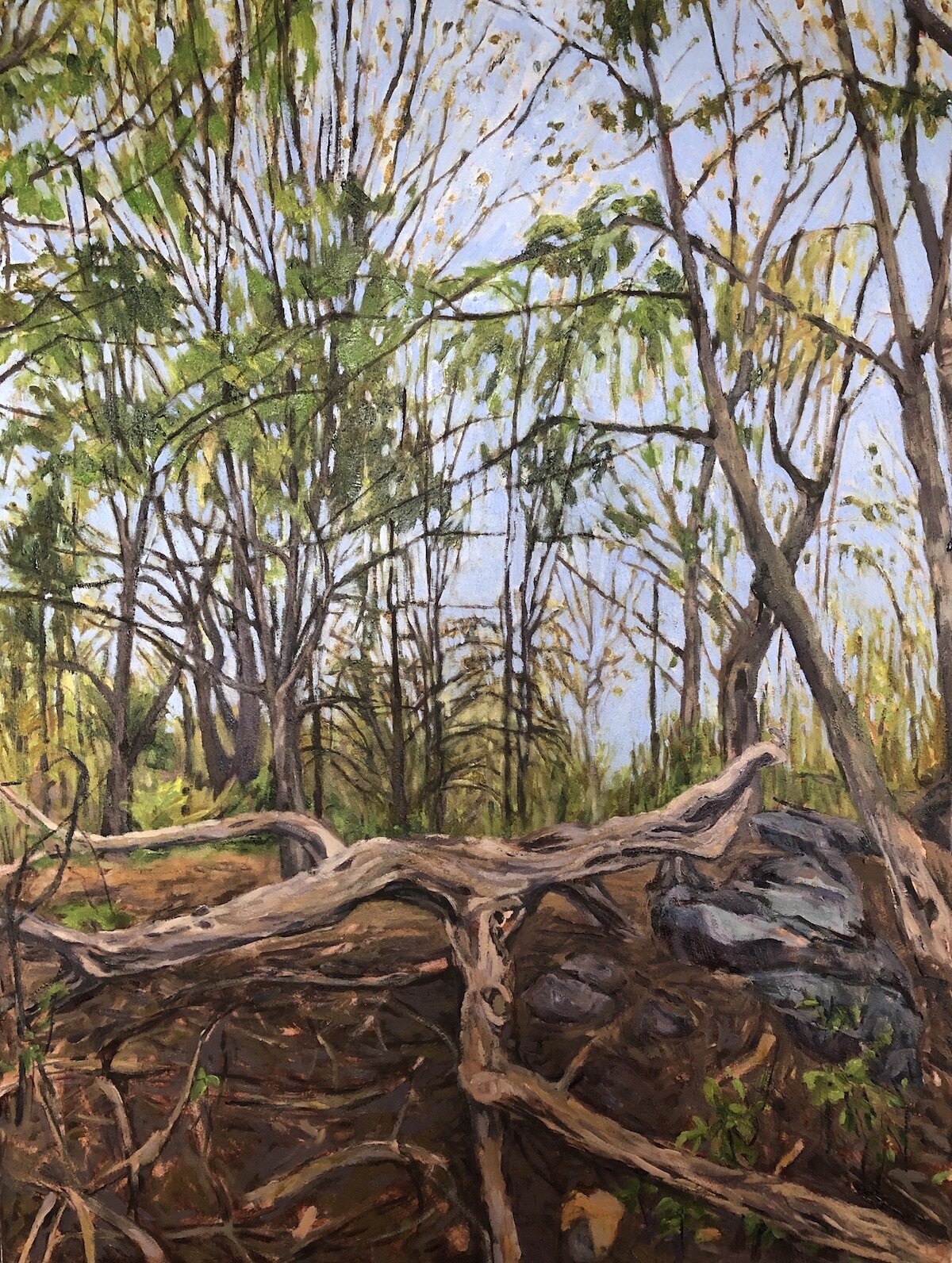 Fallen, 26 x 20", oil on canvas, 2021 // $1150