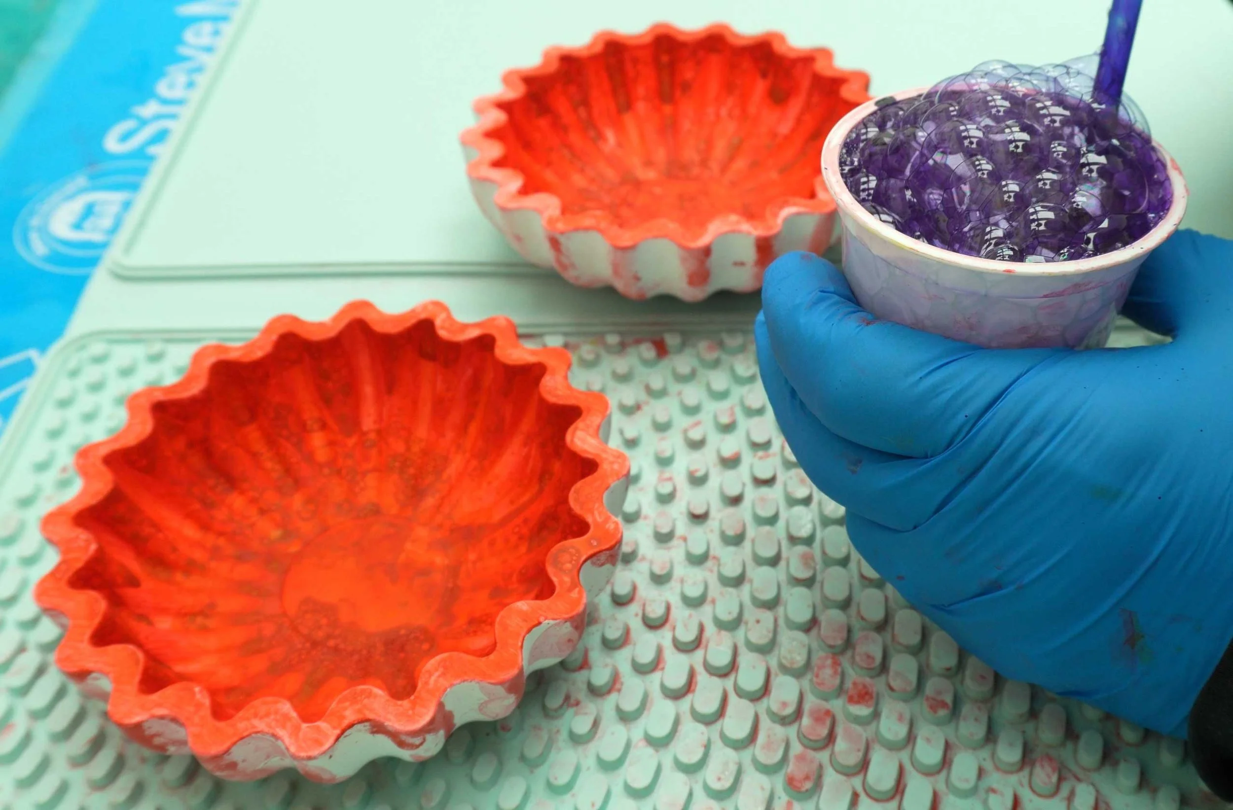 How to Use the 'Soap Bubble' Technique to Decorate ResinCrete