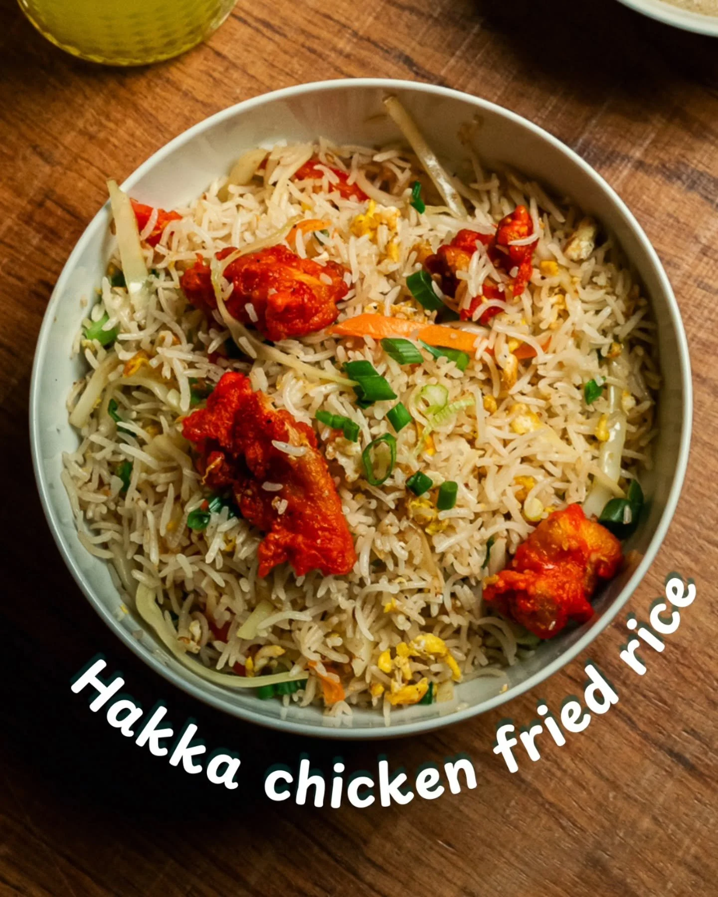 Hakka Chicken Fried Rice - Wok-Fired Comfort, Elevated ✨

Fragrant long-grain rice tossed in a blazing wok with tender chicken, crisp vegetables, and delicate Asian spices our Hakka Chicken Fried Rice is a beautiful harmony of flavor and texture. Eac