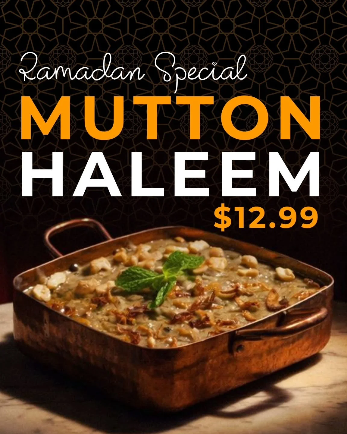 ✨ Ramadan Special: Mutton Haleem ✨

There&rsquo;s a reason this dish is a Ramadan favourite. Slow simmered for hours, our Mutton Haleem brings together tender mutton, lentils, and wheat in a rich, silky blend of spices that feels both comforting and 