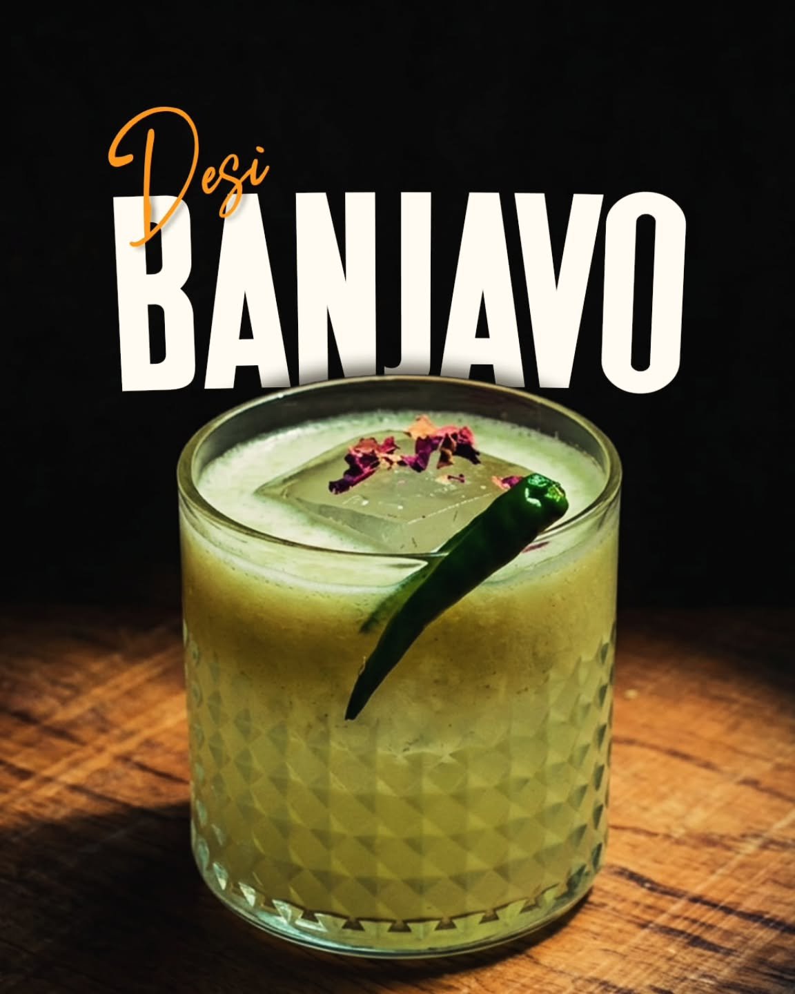 Desi banjavo - crafted for refined palates.
finished with a gentle kick.
A premium fusion pour, served at Desi Garden 
Join us for a sip worth lingering over.

📍1446 Queen St,Halifax 

#desigardenhalifax #halifaxeats #HalifaxRestaurants #downtownhal