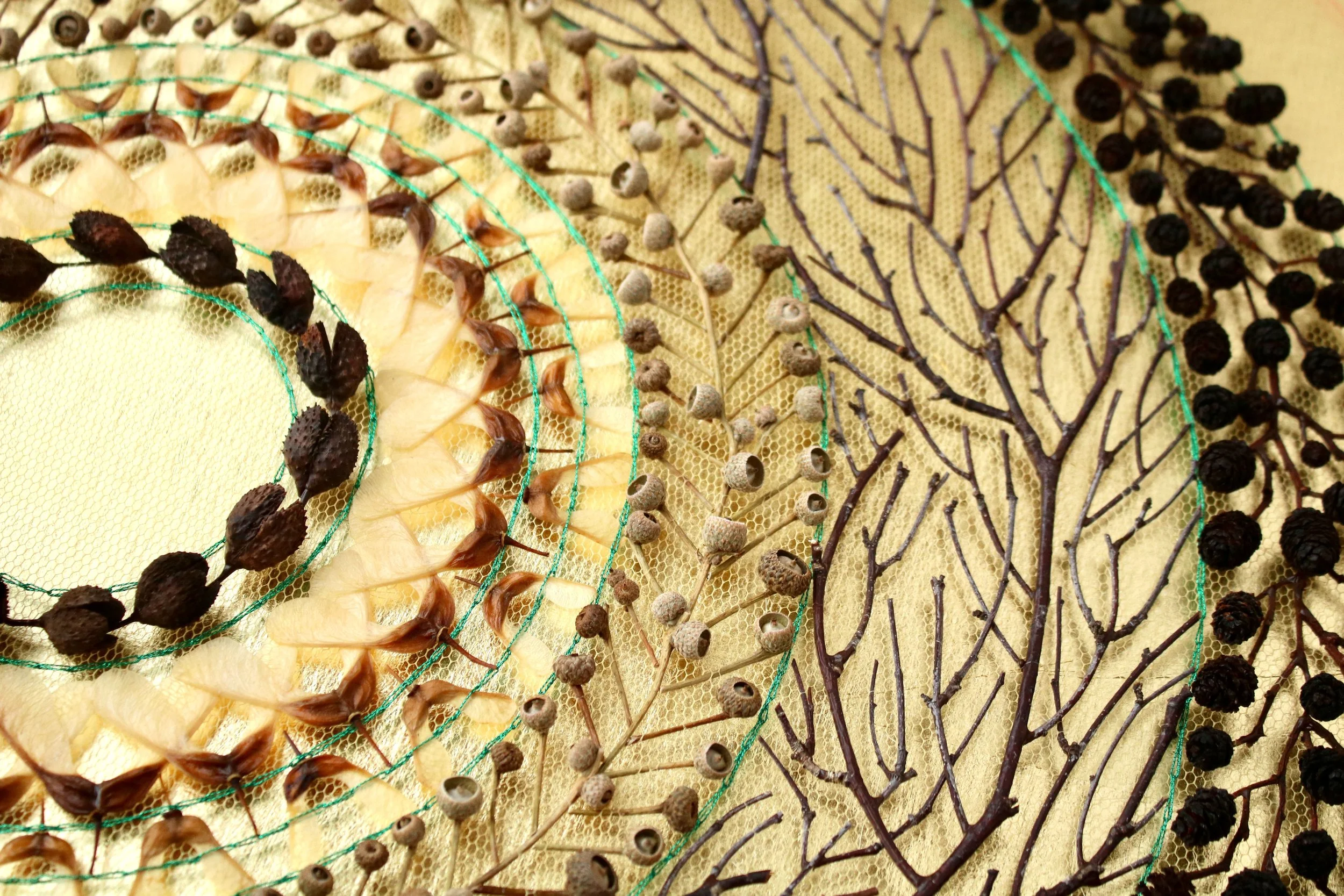 Boderings (2025), close up.
