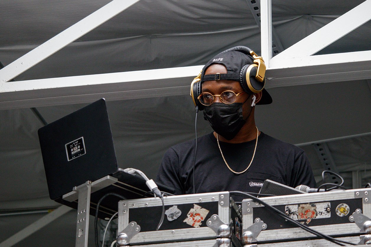 Baby shower event photography of DJ