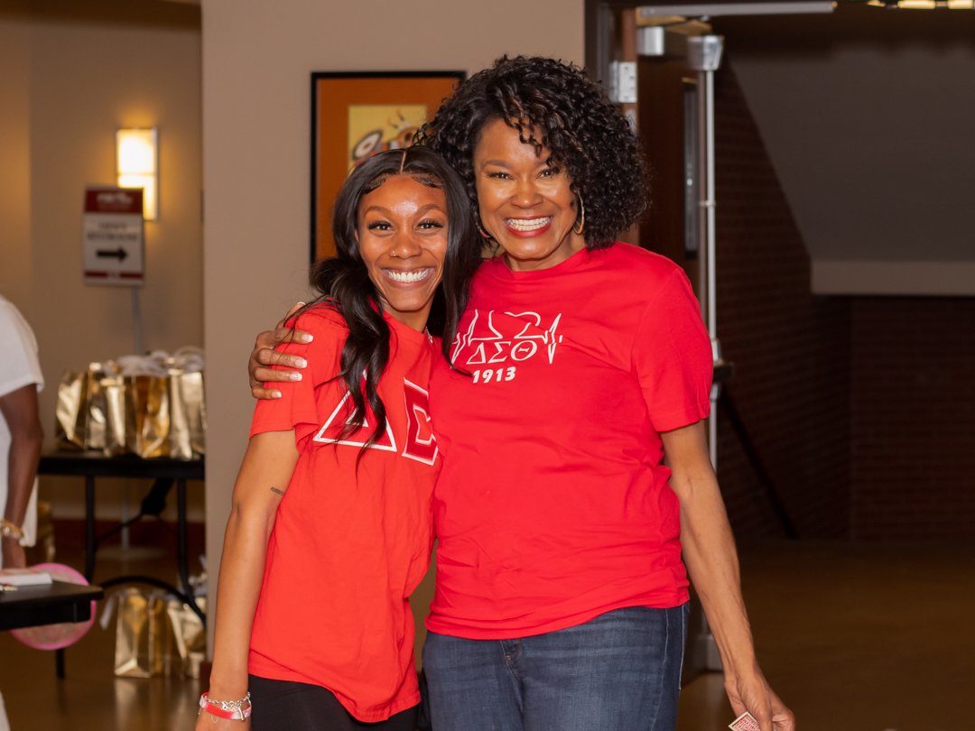event photography of two woman from Delta Sigma Theta Sorority Incorporated