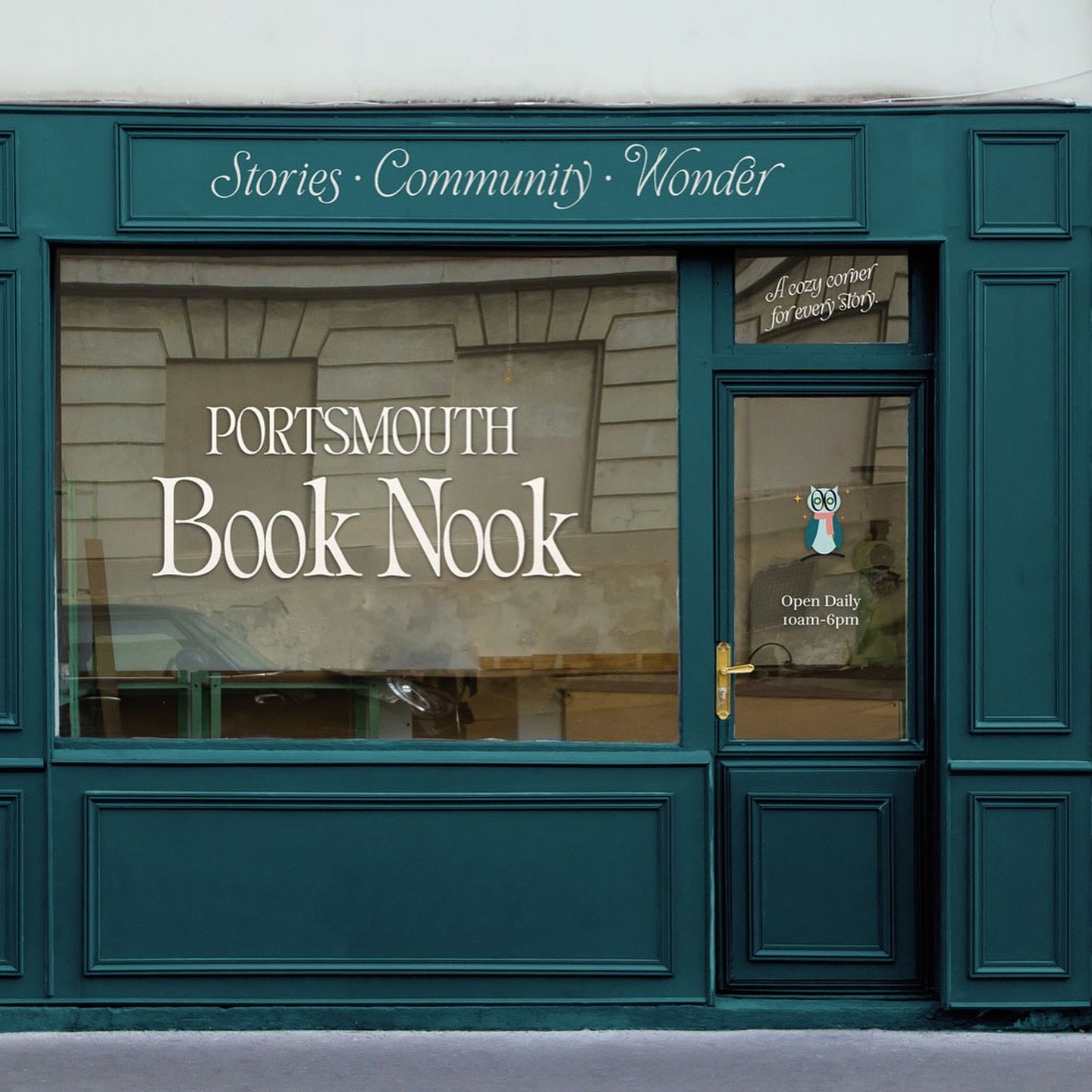 New from SkyHouse:
Bringing Portsmouth Book Nook @portsmouthbooknook to life meant more than just designing a brand&mdash;it was about capturing a feeling. ✨ Together, we explored, refined, and imagined every corner of this identity, from custom visu