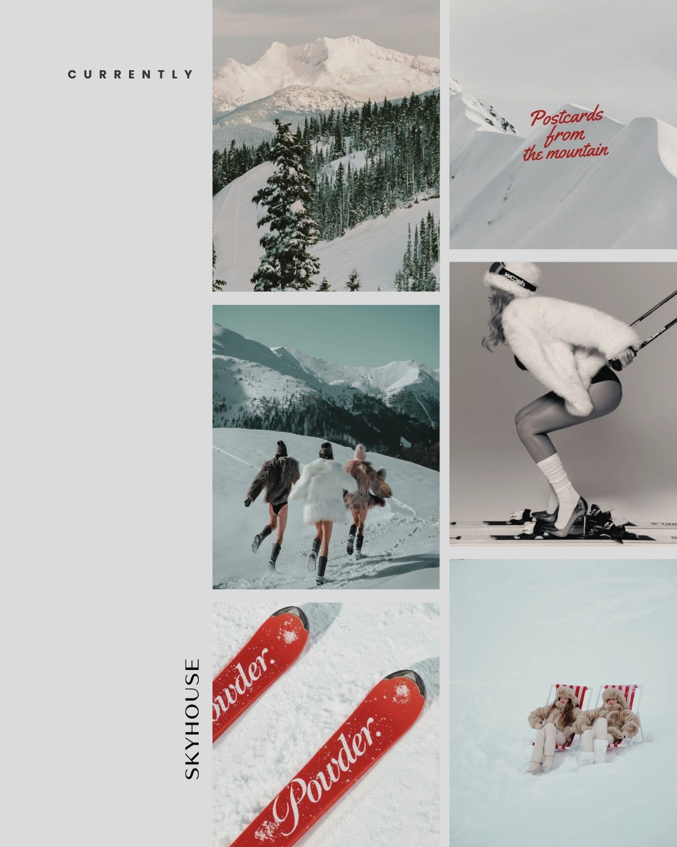 Currently &mdash; what&rsquo;s influencing our visual thinking right now.

After hours, energy.
Confident, sensual, and undone.