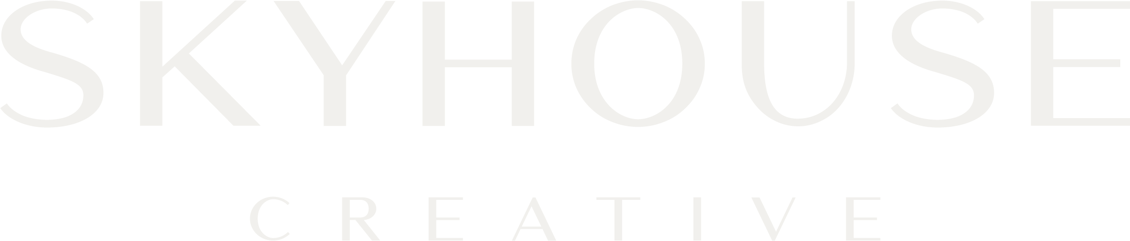 Skyhouse Creative logo in white text on a dark background.