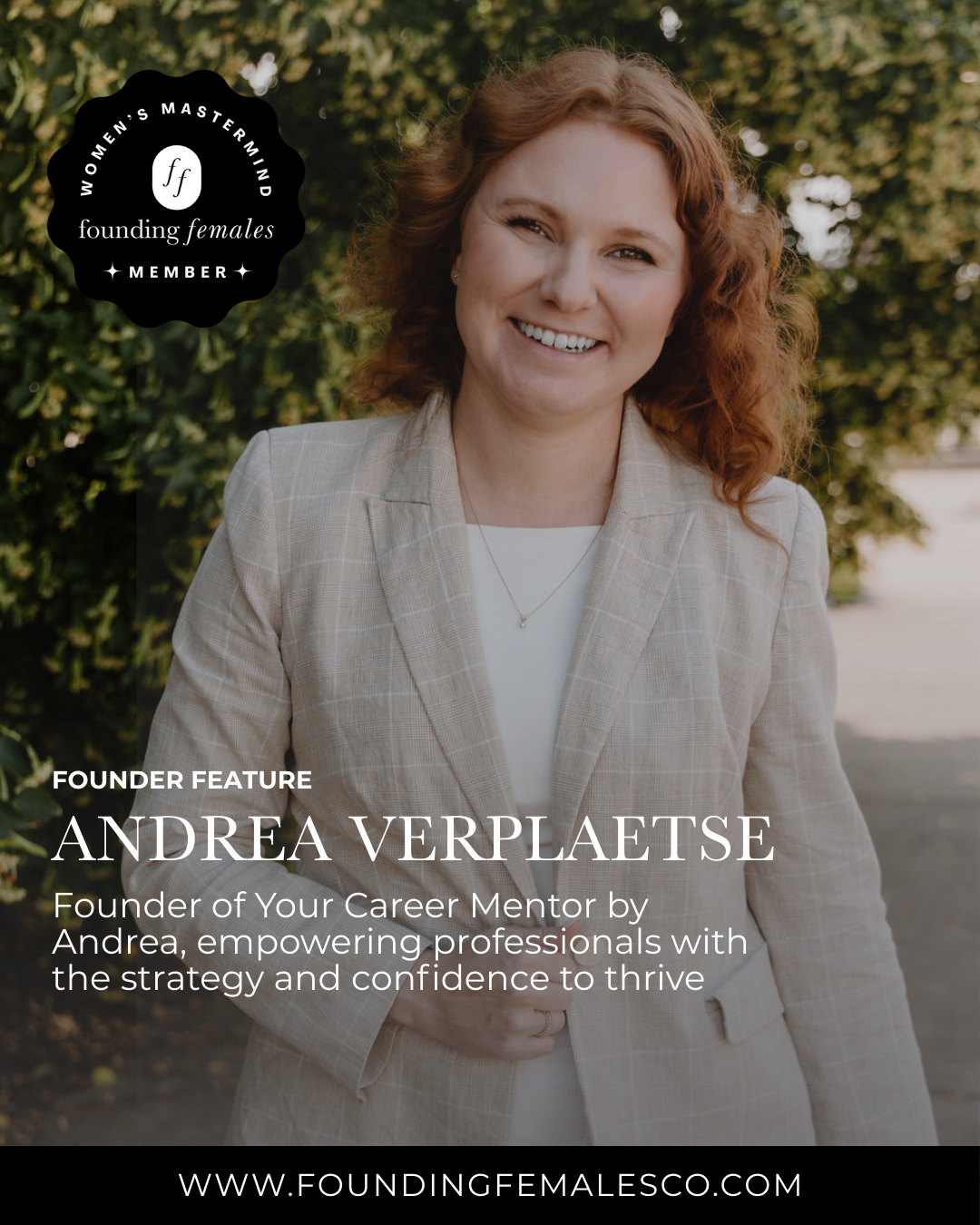 Founder Feature: Andrea Verplaetse, Your Career Mentor by Andrea