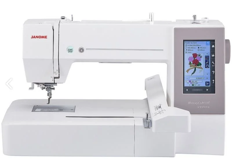 Janome Memory Craft 550E Limited Edition (WITH HOLIDAY BONUS PACKAGE)