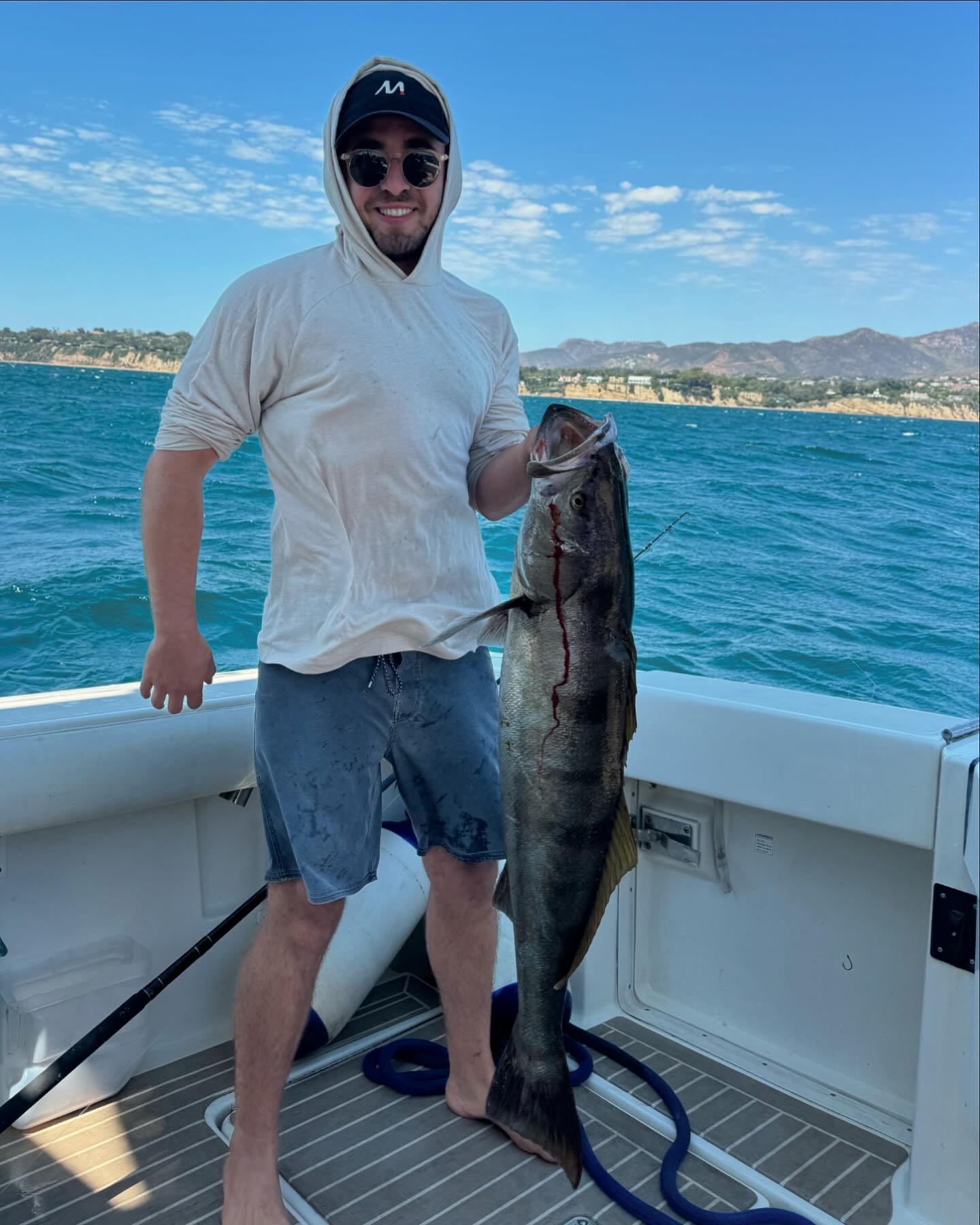 Endless gratitude to my guy @dannyy.miller for always taking me fishing and introducing me to new fish! These white seabass we caught a few weeks back were absolute beauty. 🐟