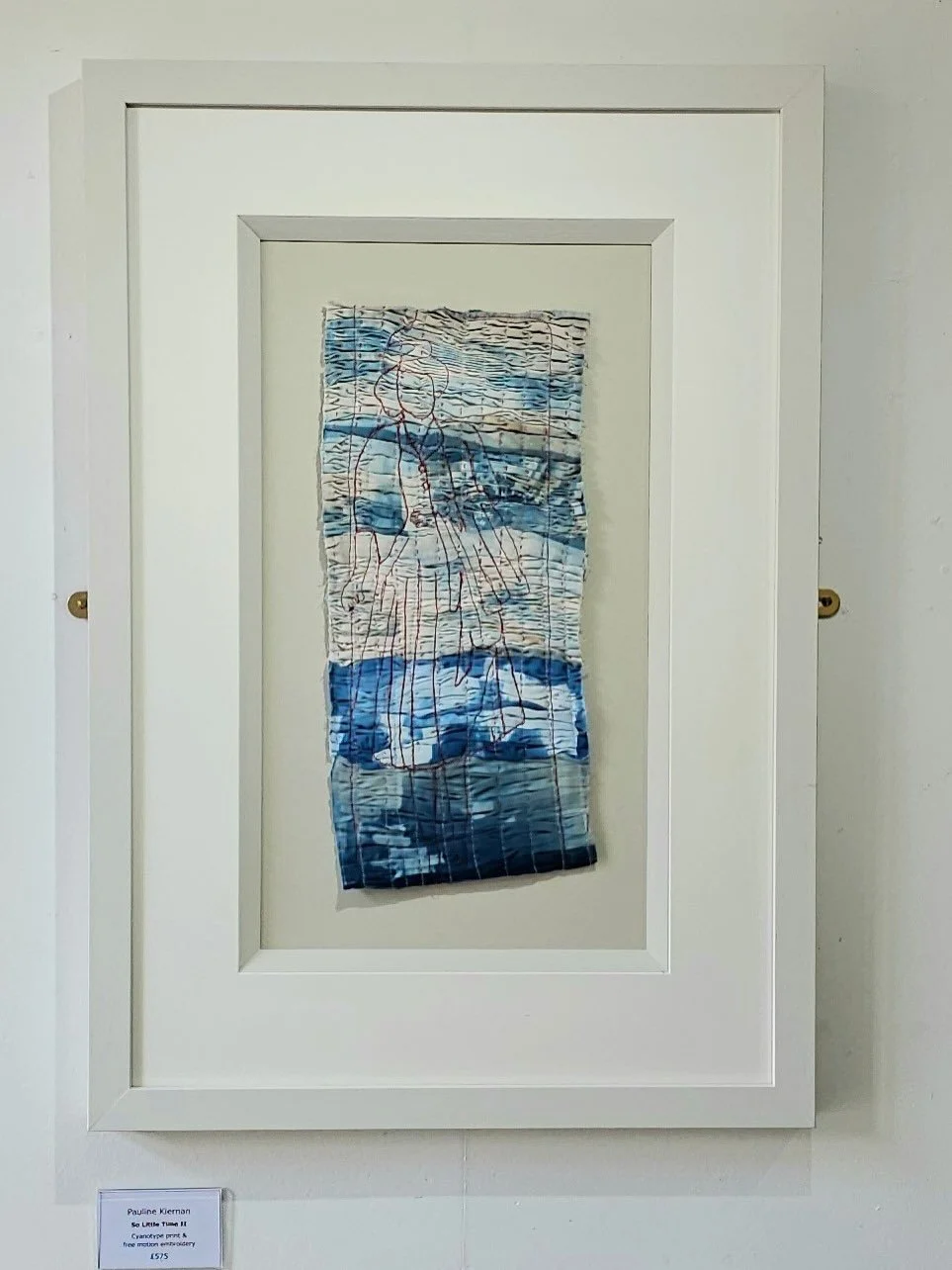 My work displayed in @willowgalleryoswestry @stitchbystitch_2027 thank you @alisonlholt for the photo! See you on the 1st August