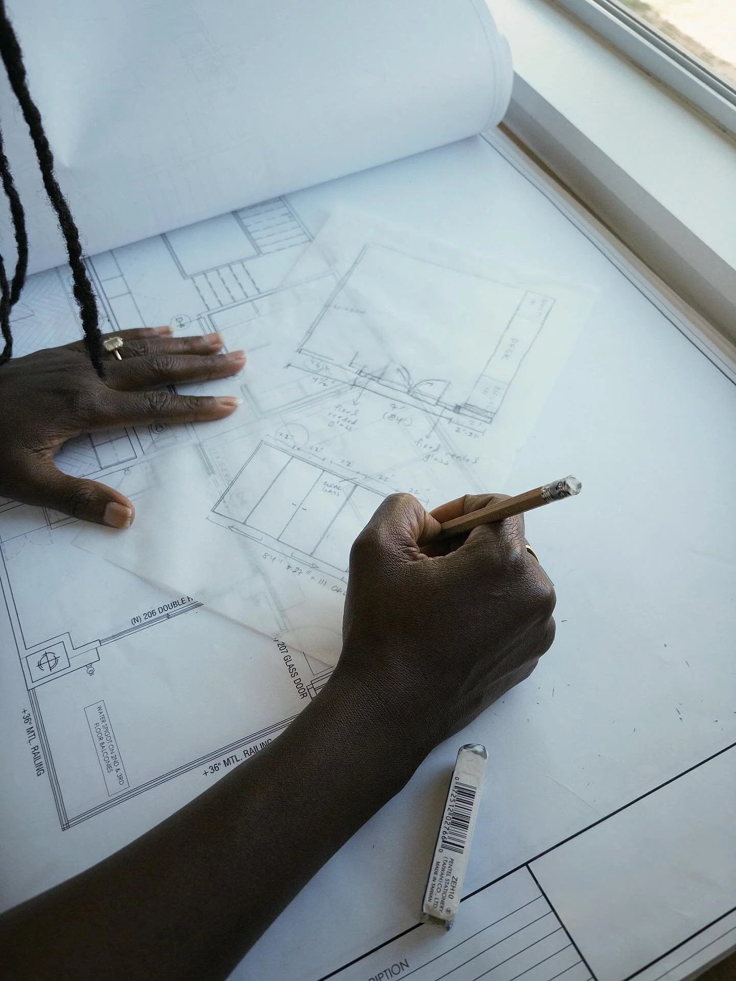 The hand drafting process is one of the most rewarding aspects of the job. Here Zenzi sketches a custom door design for our Marina del Rey client. 

#designprocess #customdoors #custommetalwork #interiordesigner #losangelesdesigner