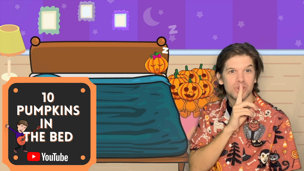 10 Little Pumpkins In the Bed