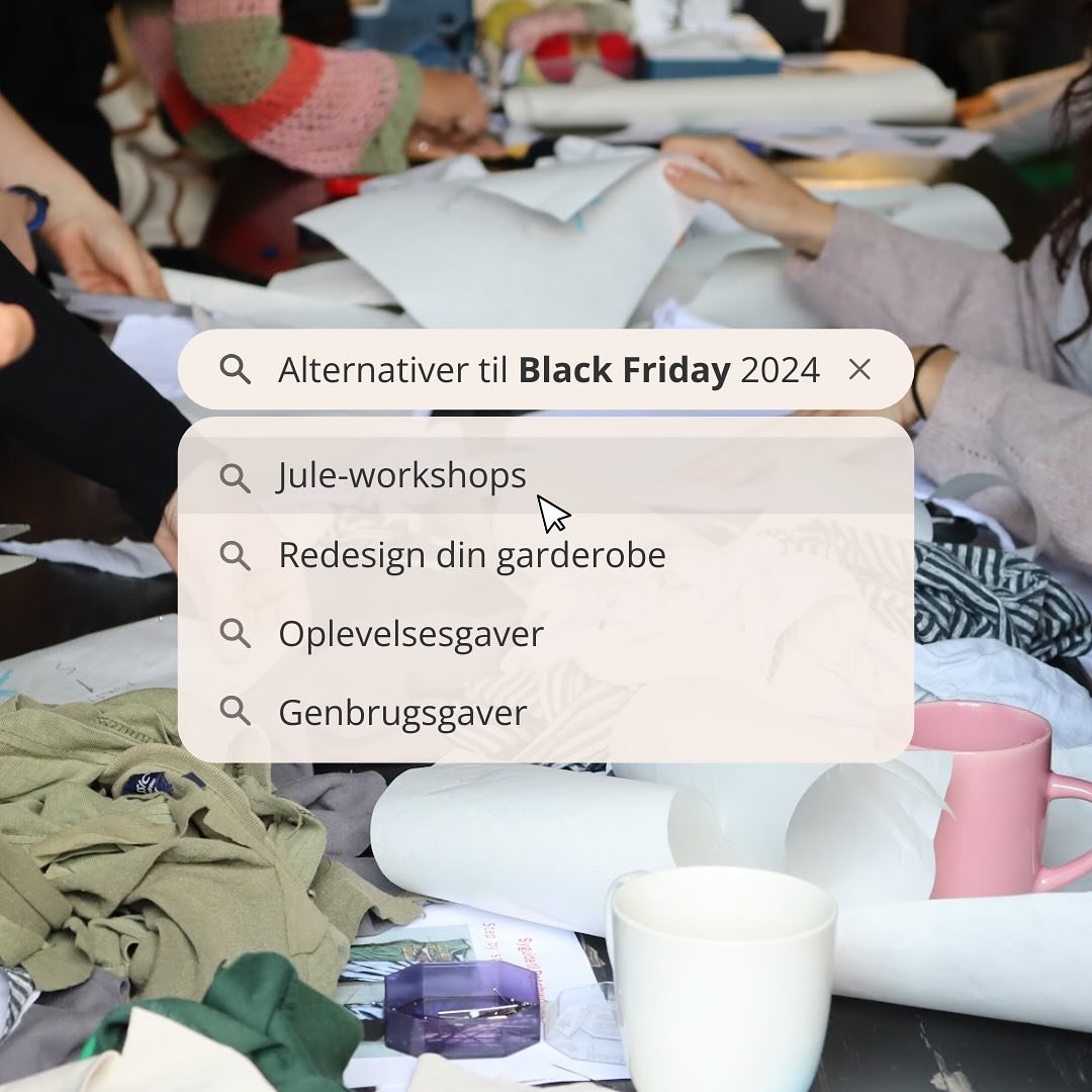 GREEN IS THE NEW BLACK 💚 Vores ideer til din green friday &lt;3 

&bull; Upcycled julepynt af gammelt t&oslash;j og tekstilrester 🎄 l&oslash;rdag d. 30. november, 13:30-15:00, @streetlab3400

&bull; DIY julegaver, julepynt, indpakning &amp; f&aelig